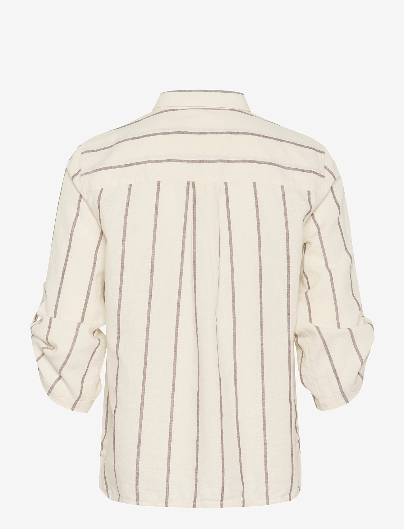 Part Two - CindiePW SH - leinenhemden - eggnog and brown stripe - 1