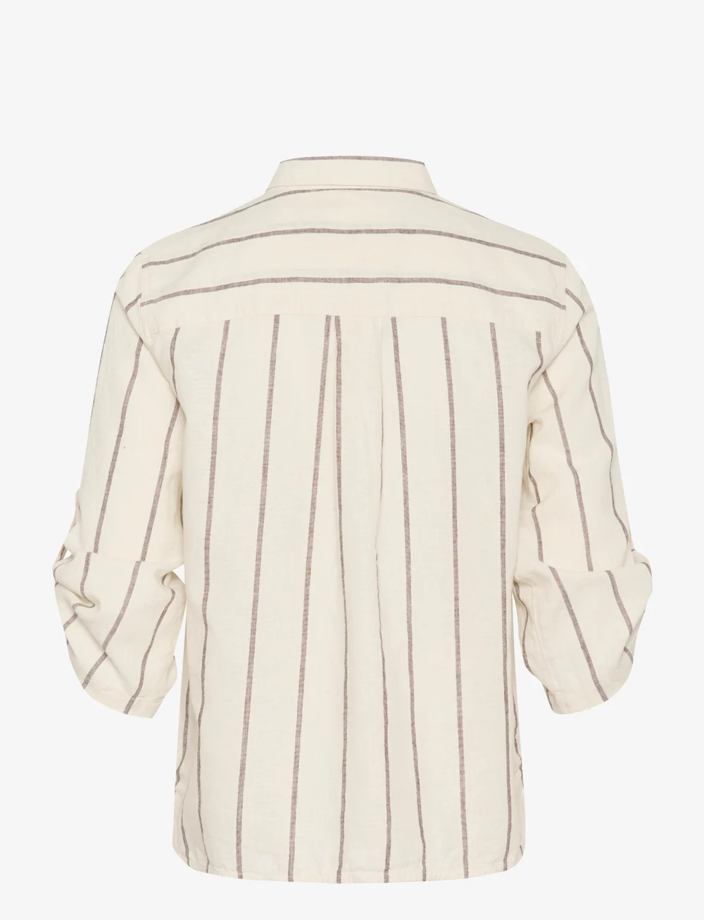 Part Two - CindiePW SH - linen shirts - eggnog and brown stripe - 2