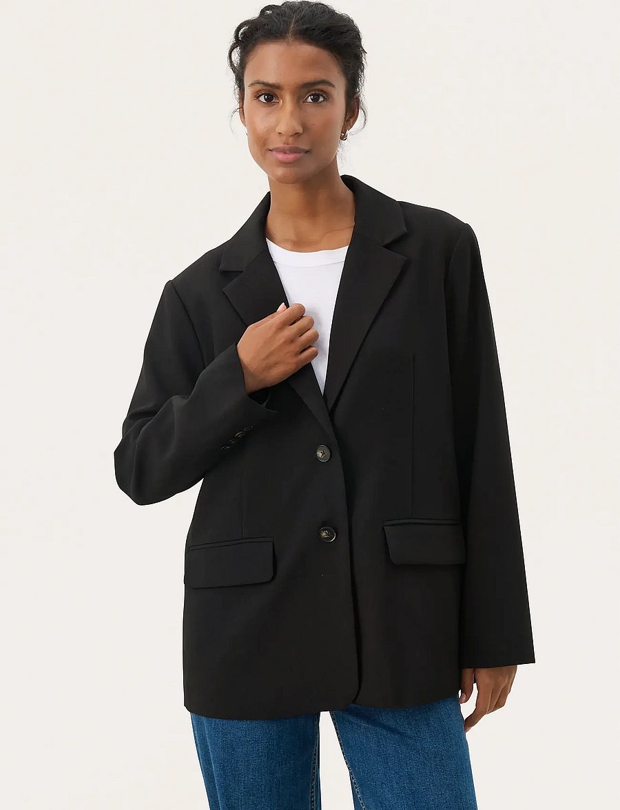 Part Two - NaraPW BZ - enkeltradede blazere - black - 0