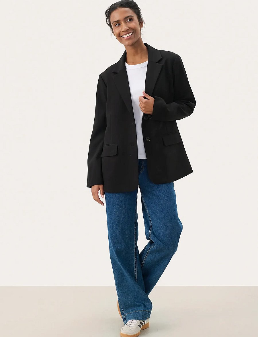 Part Two - NaraPW BZ - enkeltradede blazere - black - 3