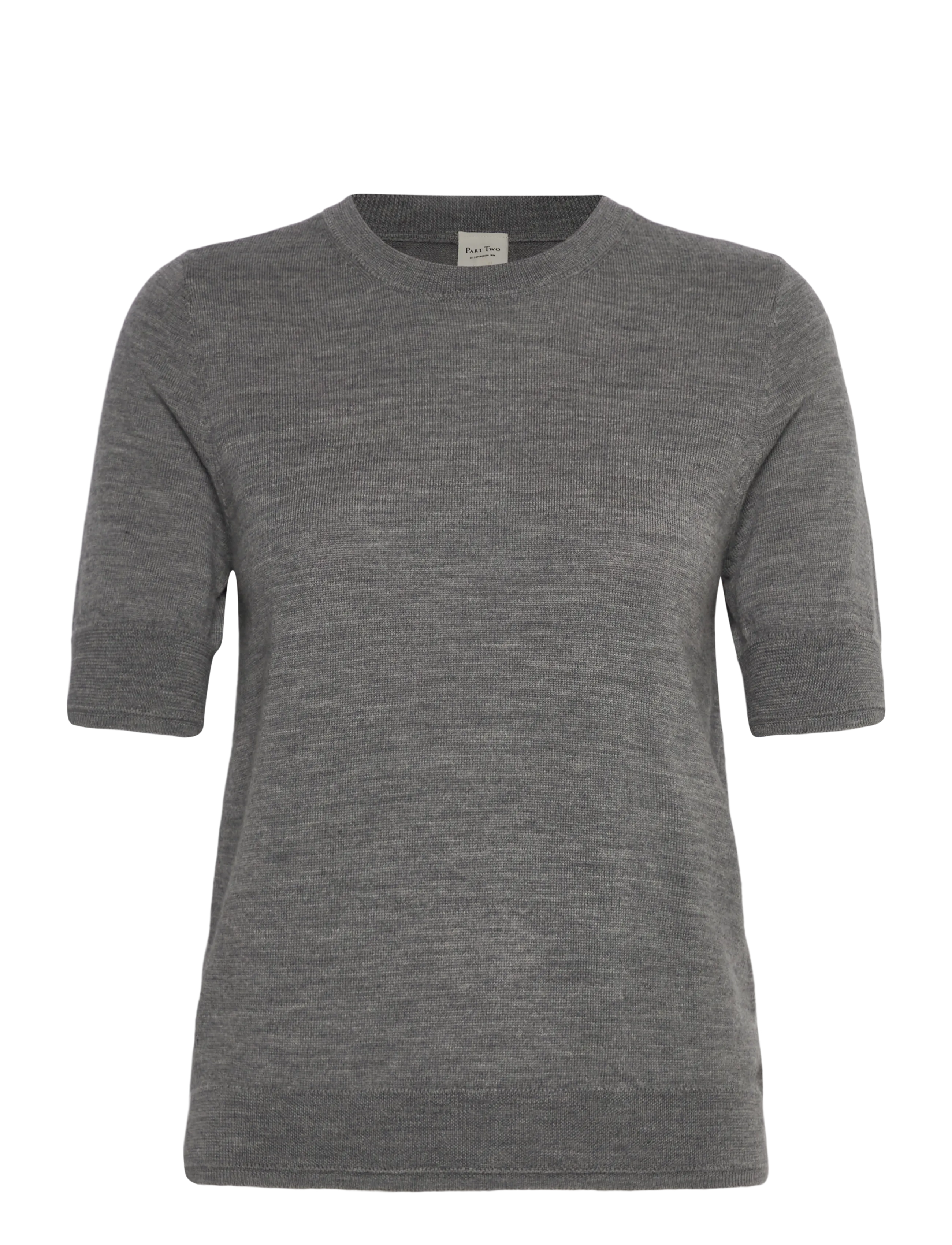 Part Two NatanyaPW PU - Knitwear - MEDIUM GREY MELANGE / grey