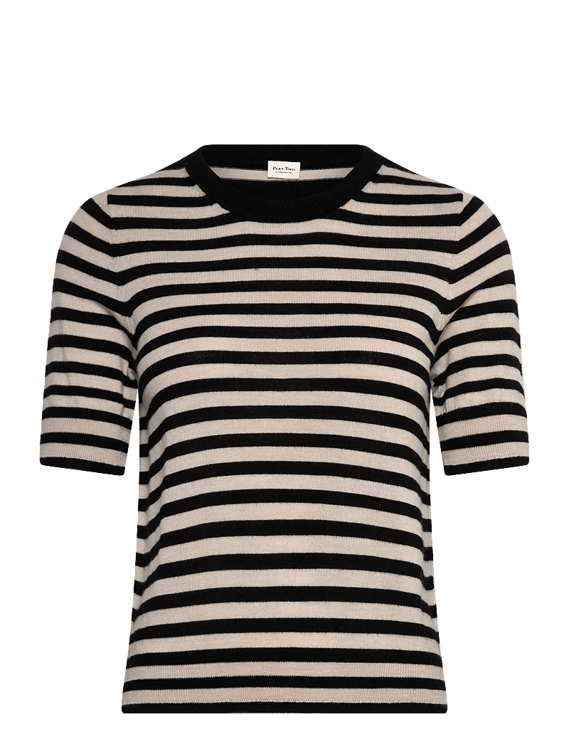 Part Two - NatanyaPW PU - striktrøjer - natural stripe - 1