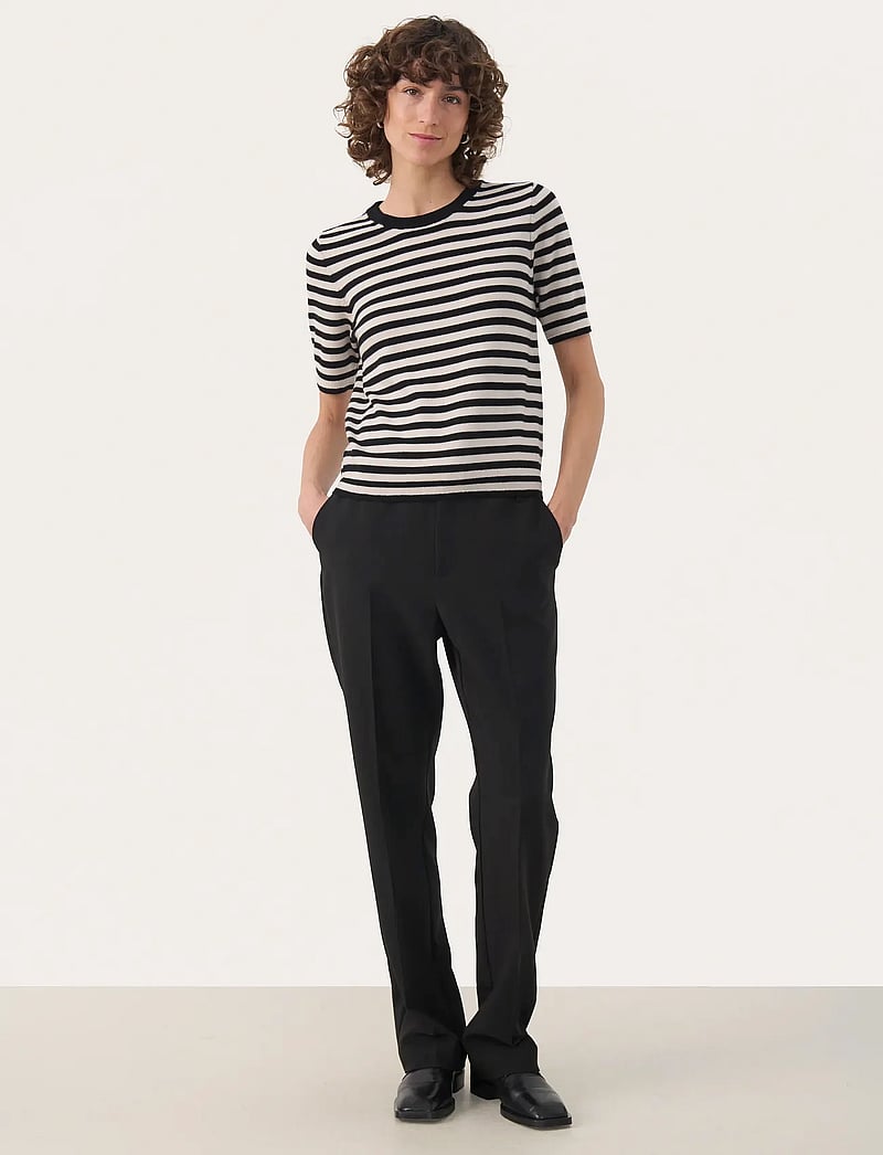 Part Two - NatanyaPW PU - striktrøjer - natural stripe - 3