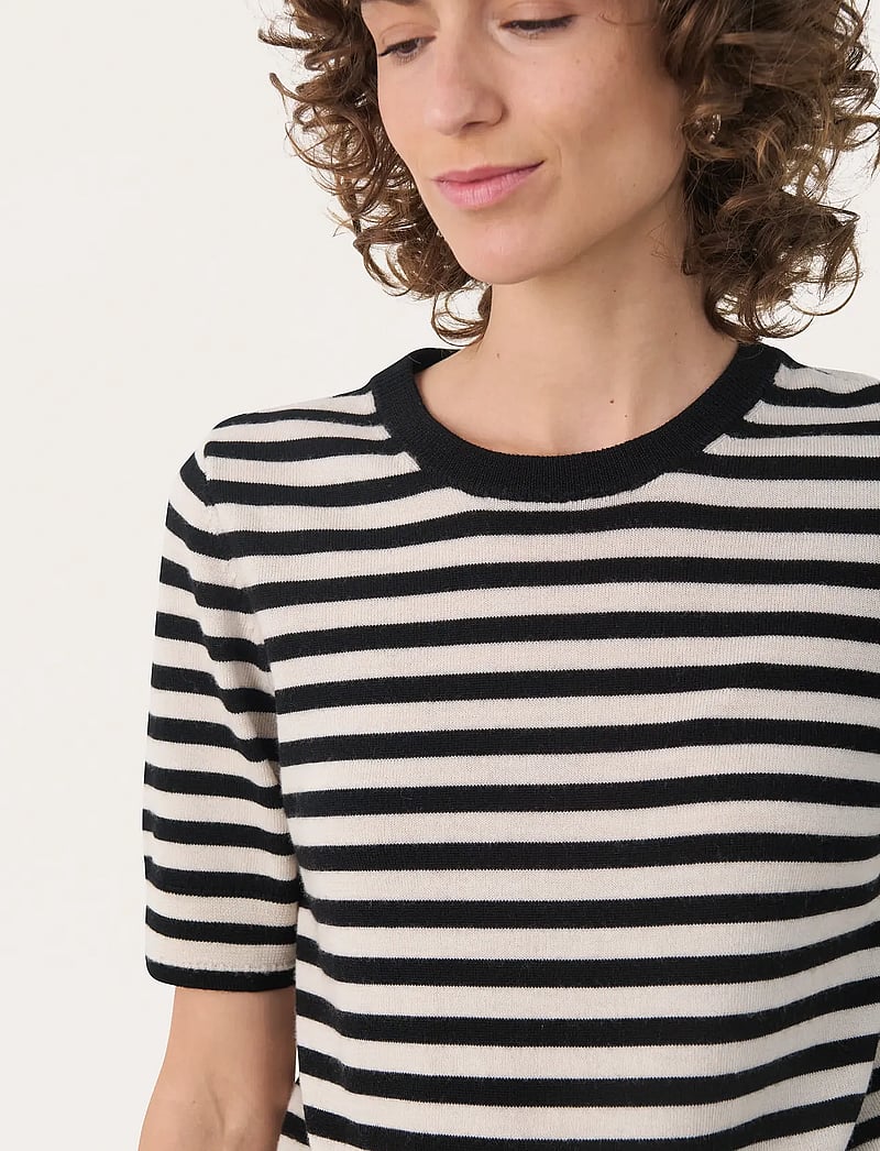 Part Two - NatanyaPW PU - striktrøjer - natural stripe - 5