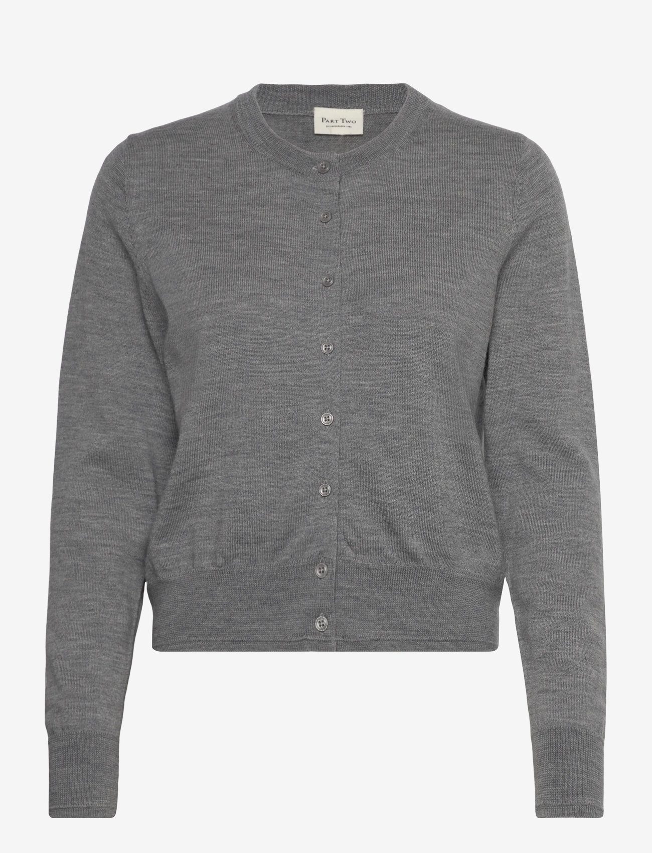 Part Two - NoelaniPW Cardigan - cardigans - medium grey melange - 1