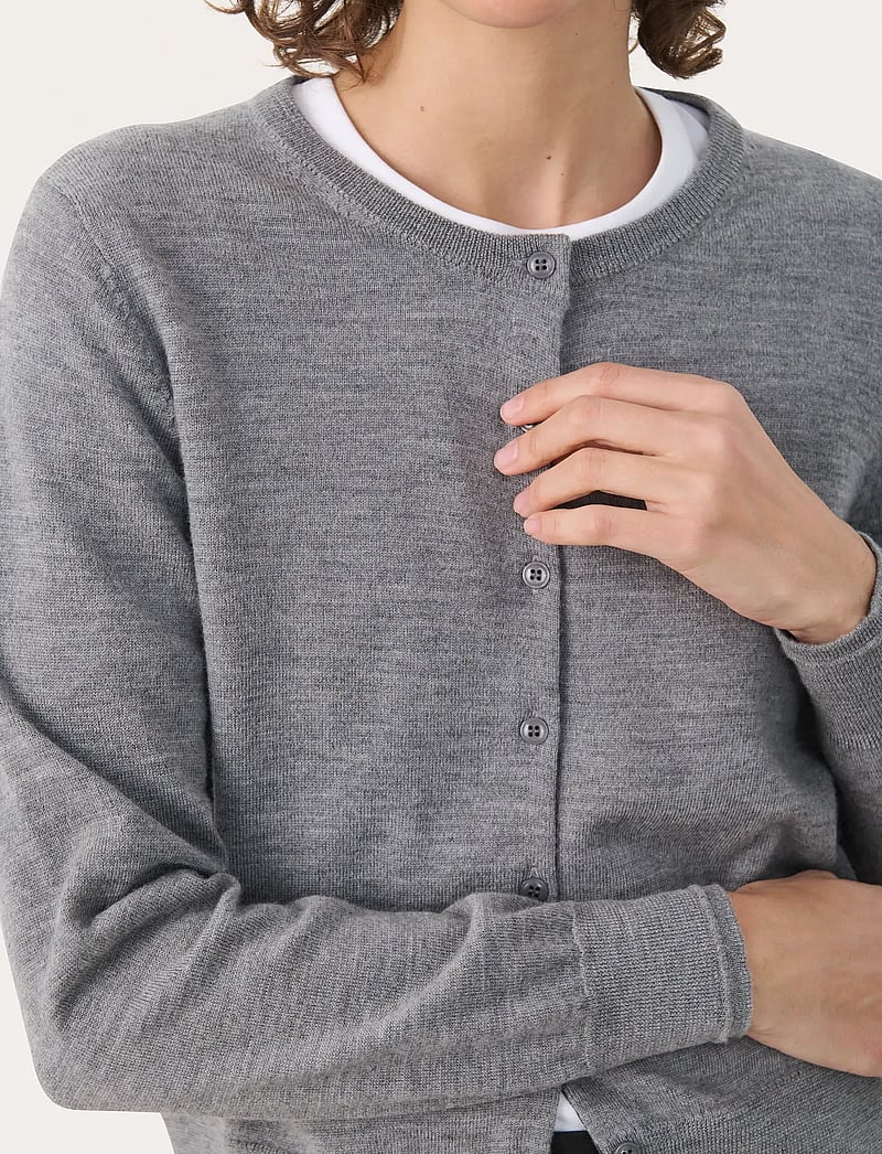 Part Two - NoelaniPW CA - cardigans - medium grey melange - 5