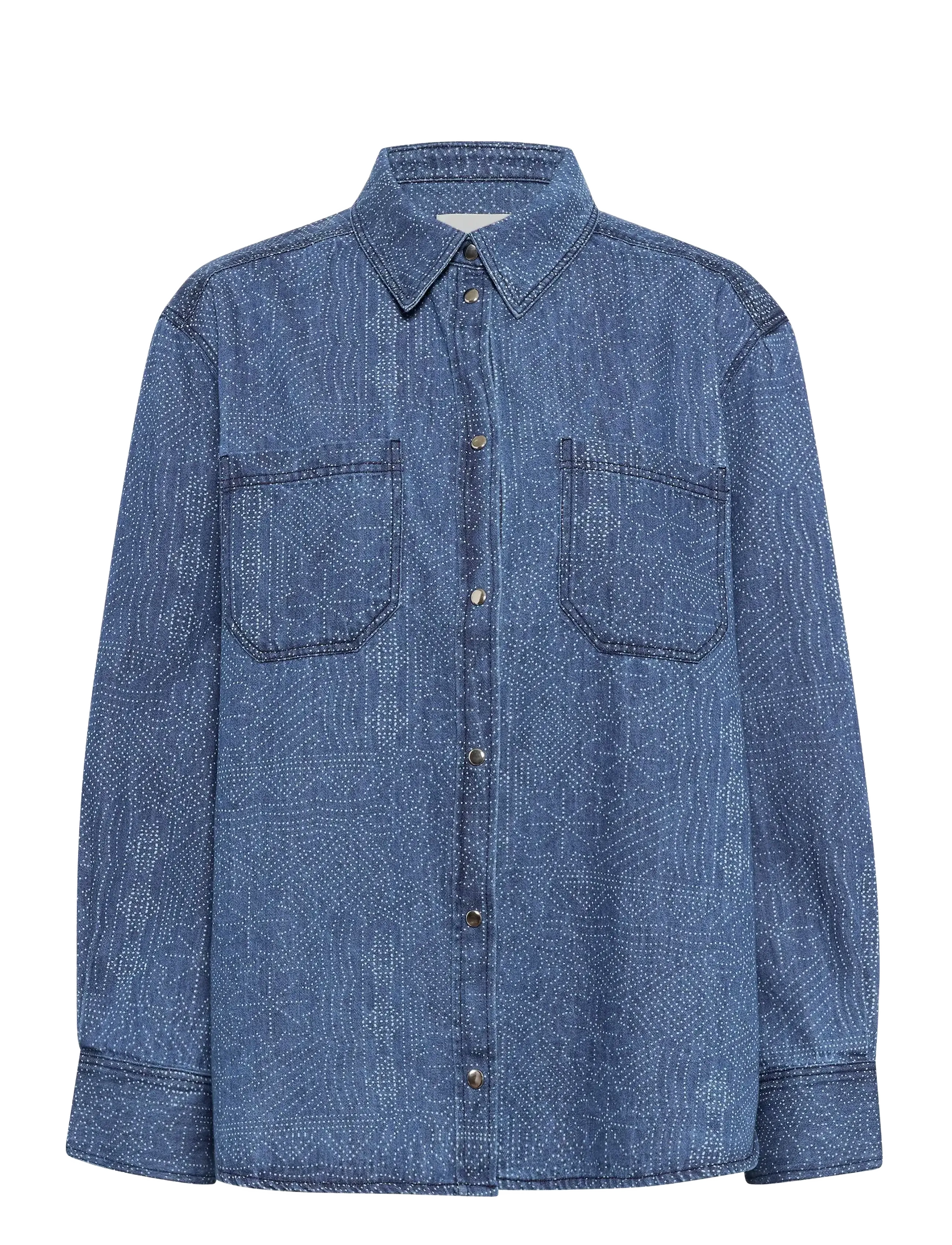 Part Two TeresaPW SH - Skjorter - DENIM DOT PRINT / blue