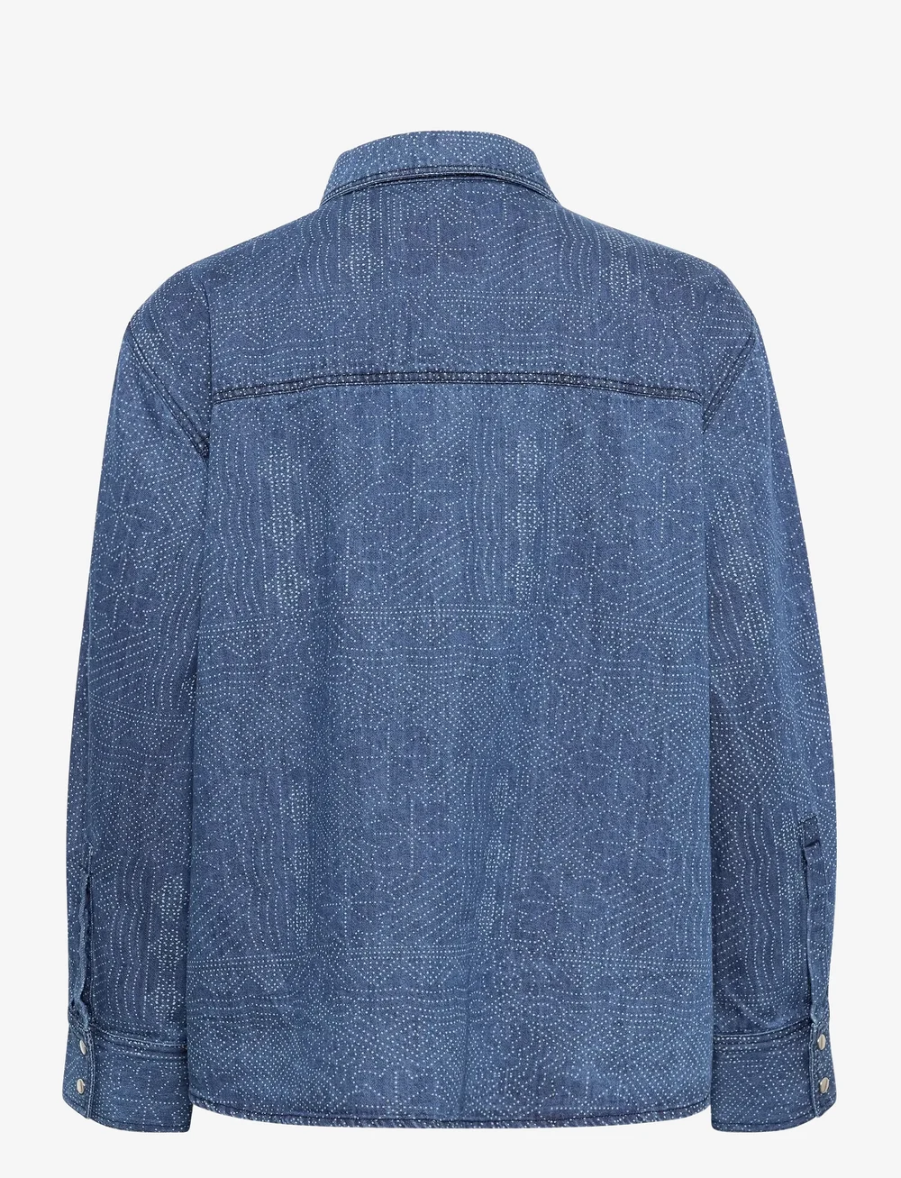 Part Two - TeresaPW SH - jeansskjortor - denim dot print - 2