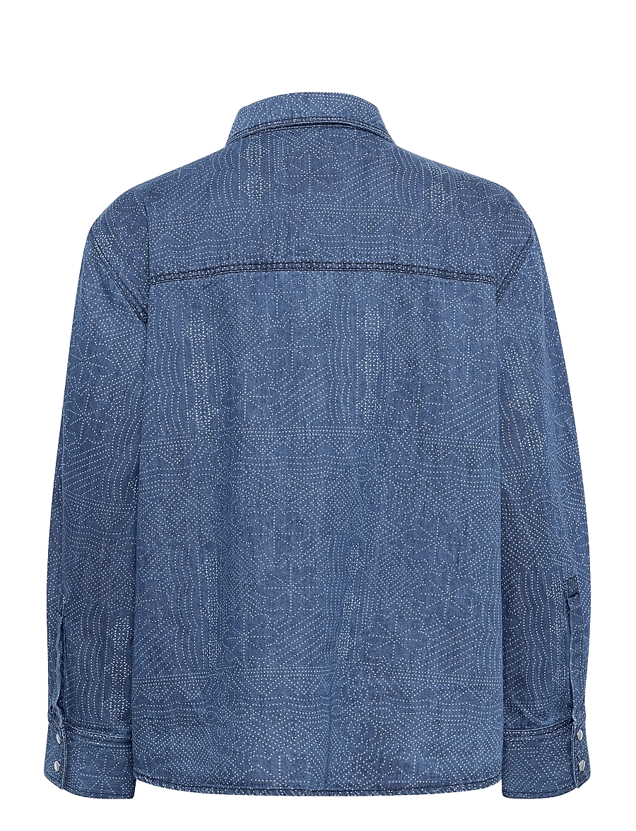 Part Two - TeresaPW SH - jeanshemden - denim dot print - 2