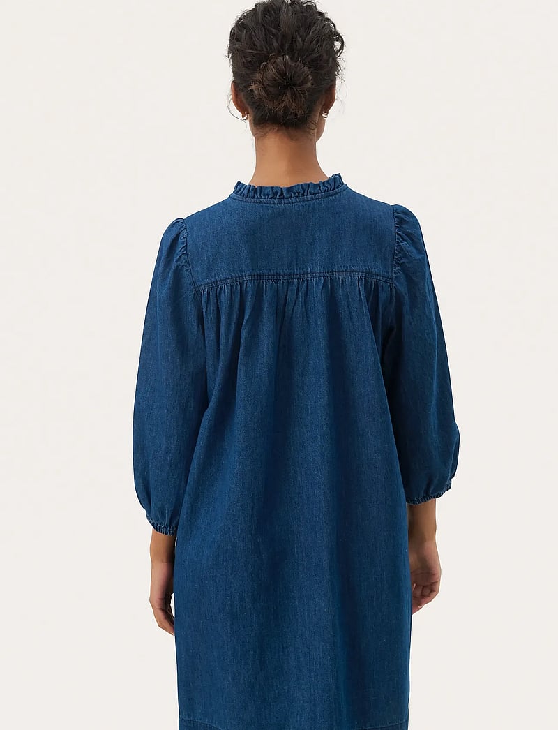 Part Two - TashaPW DR - jeanskleider - medium blue denim embroidery - 4