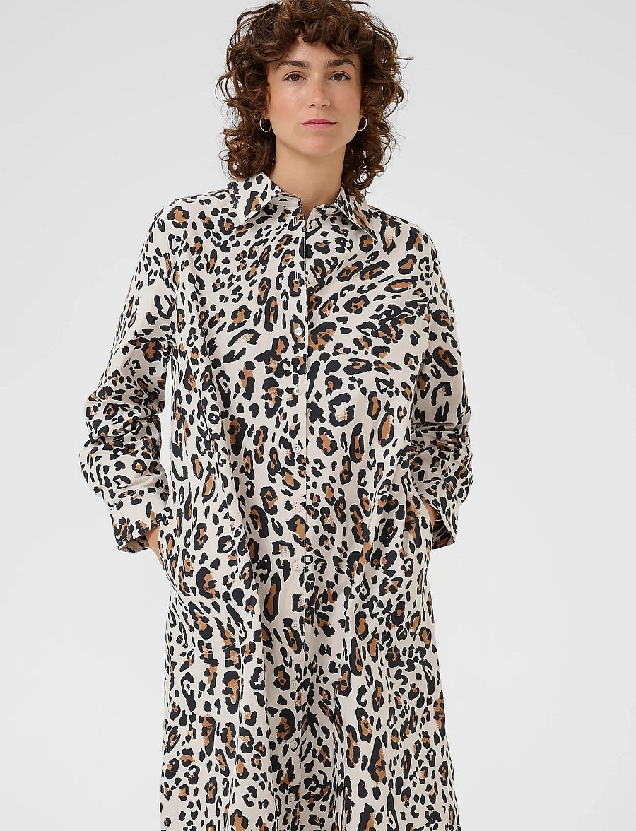 Part Two - TinellaPW DR - marškinių tipo suknelės - nature leopard print - 0