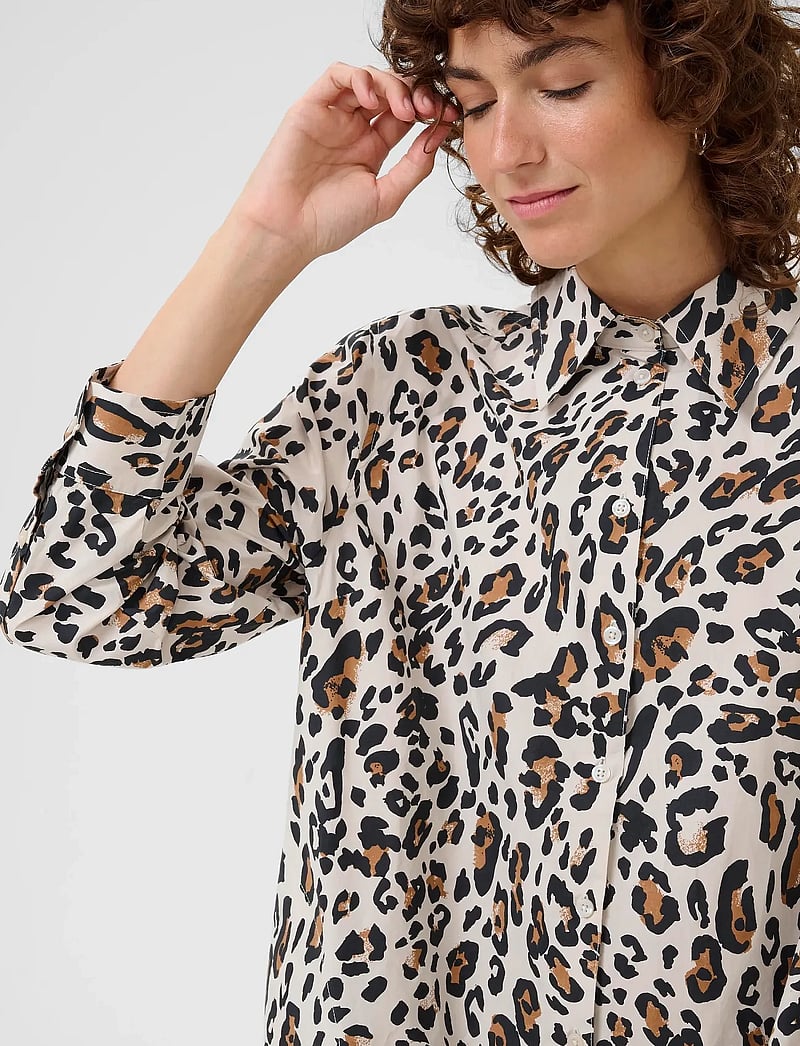 Part Two - TinellaPW DR - hemdkleider - nature leopard print - 5