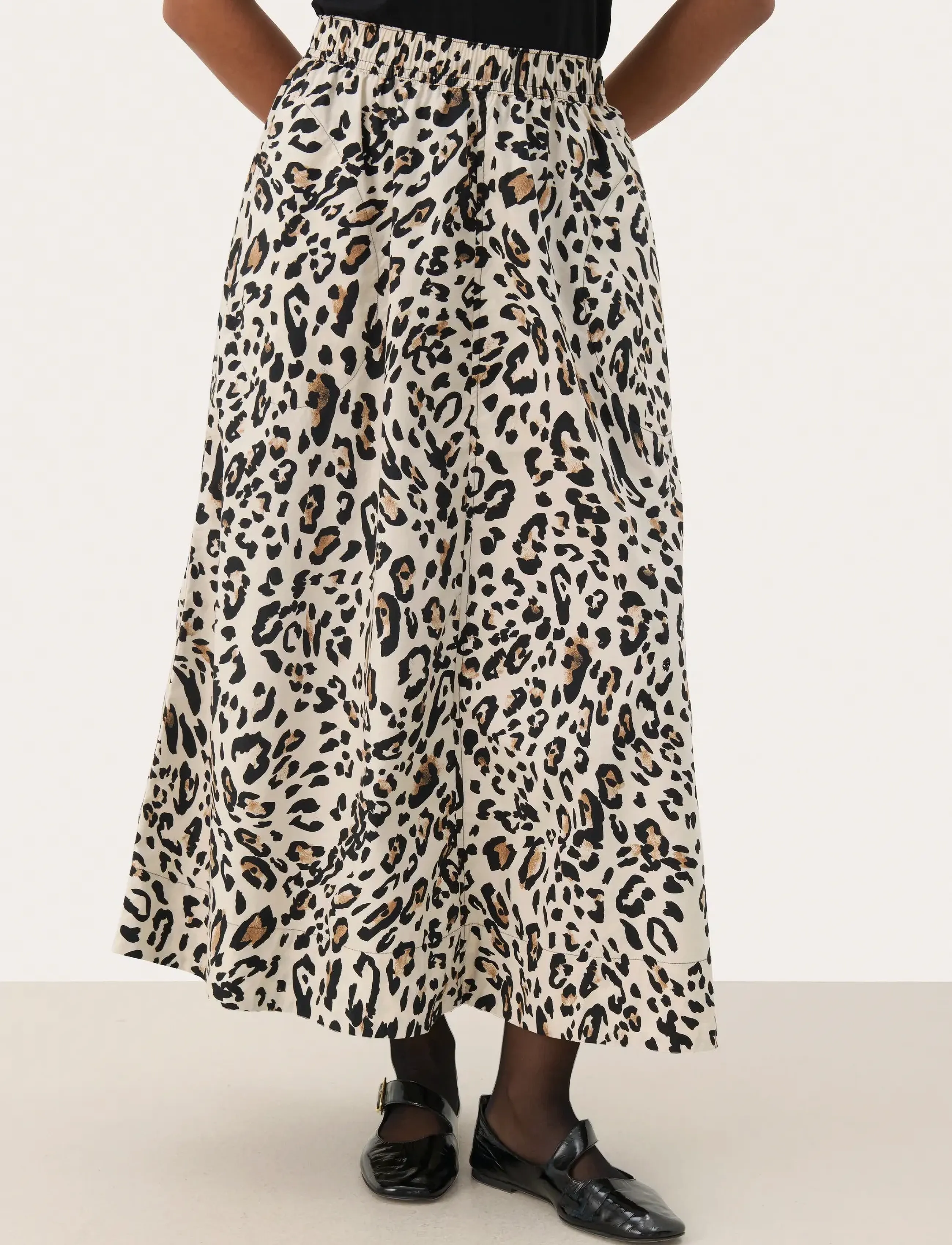 Part Two InginaPW SK - Maxi nederdele - NATURE LEOPARD PRINT / beige
