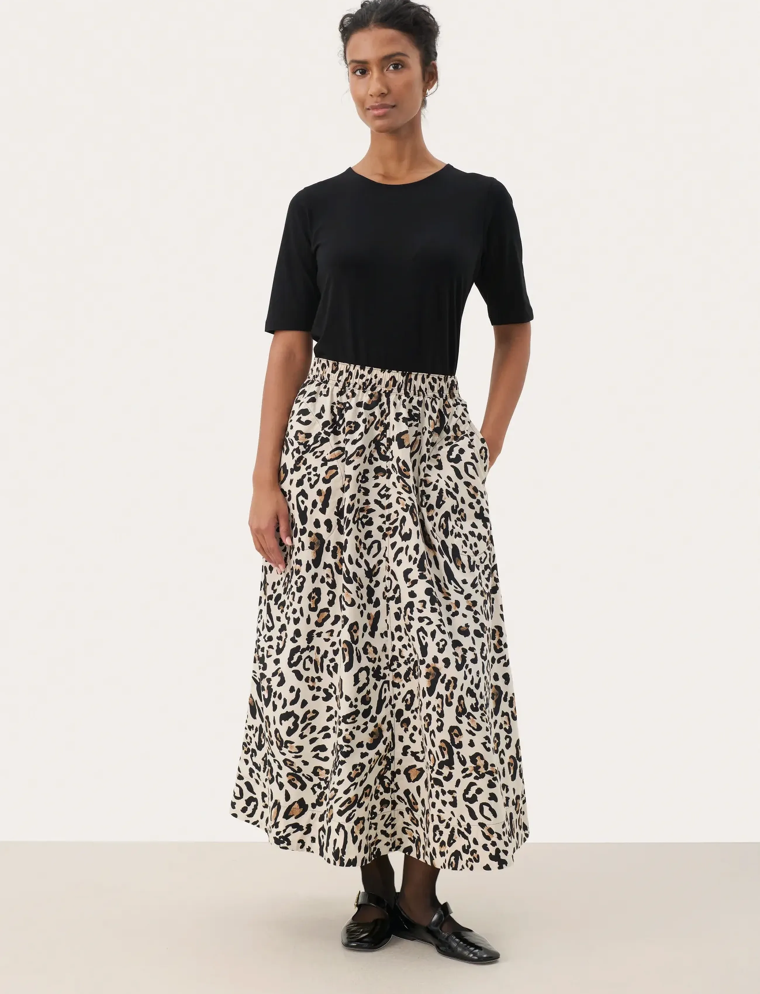 Part Two - InginaPW SK - maxi röcke - nature leopard print - 3