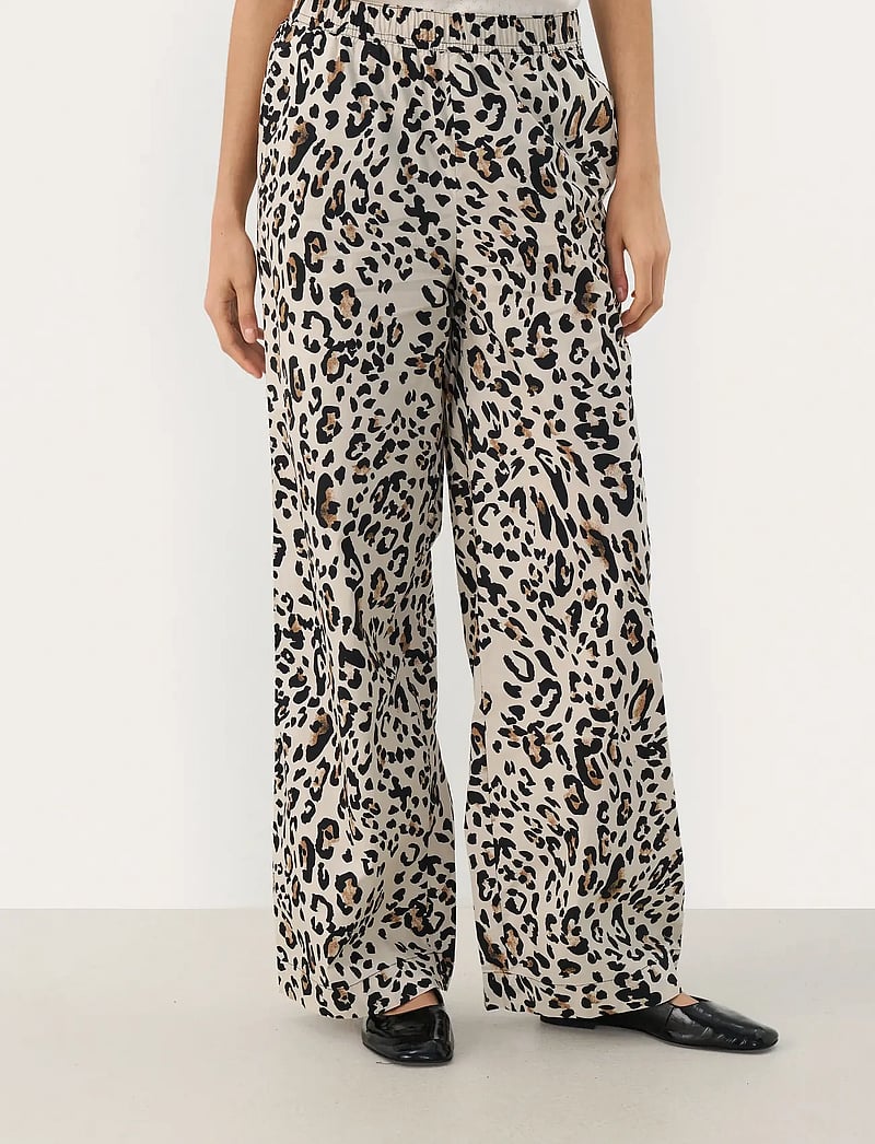 Part Two - TinkePW PA - straight leg trousers - nature leopard print - 0