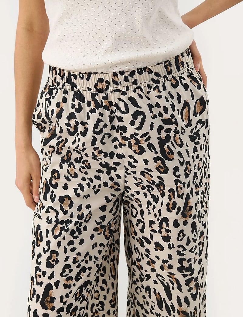 Part Two - TinkePW PA - straight leg trousers - nature leopard print - 5