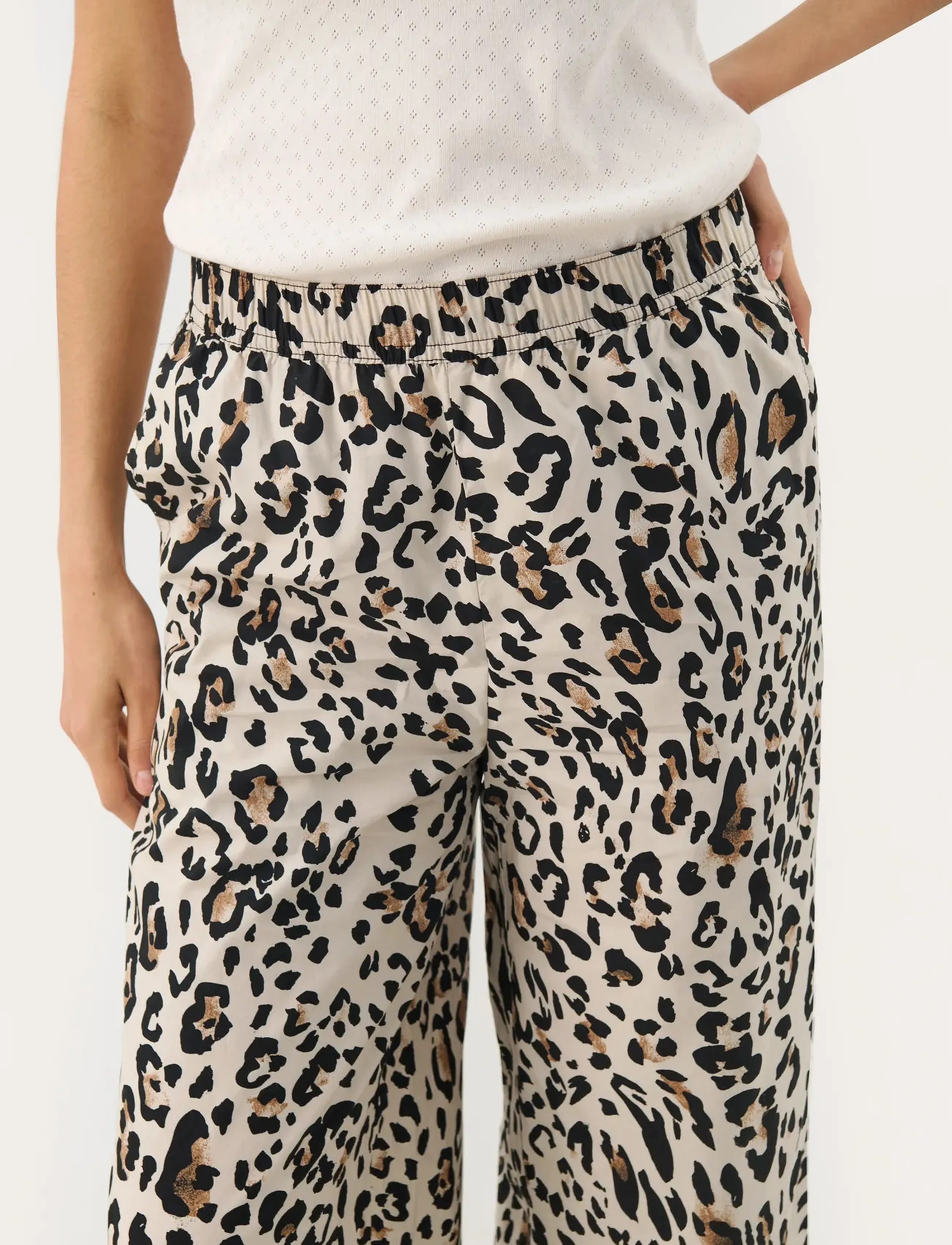 Part Two - TinkePW PA - sirged püksid - nature leopard print - 5