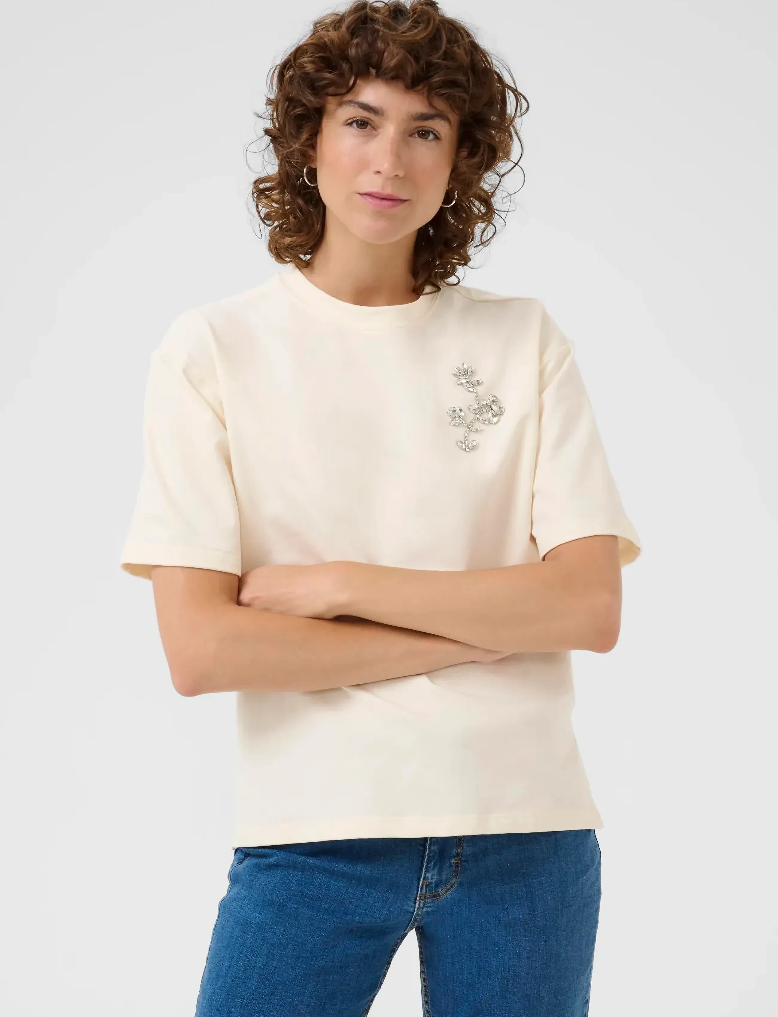 Part Two TildaPW SW - T-särgid ja alussärgid - EGGNOG EMBELLISHMENT / cream