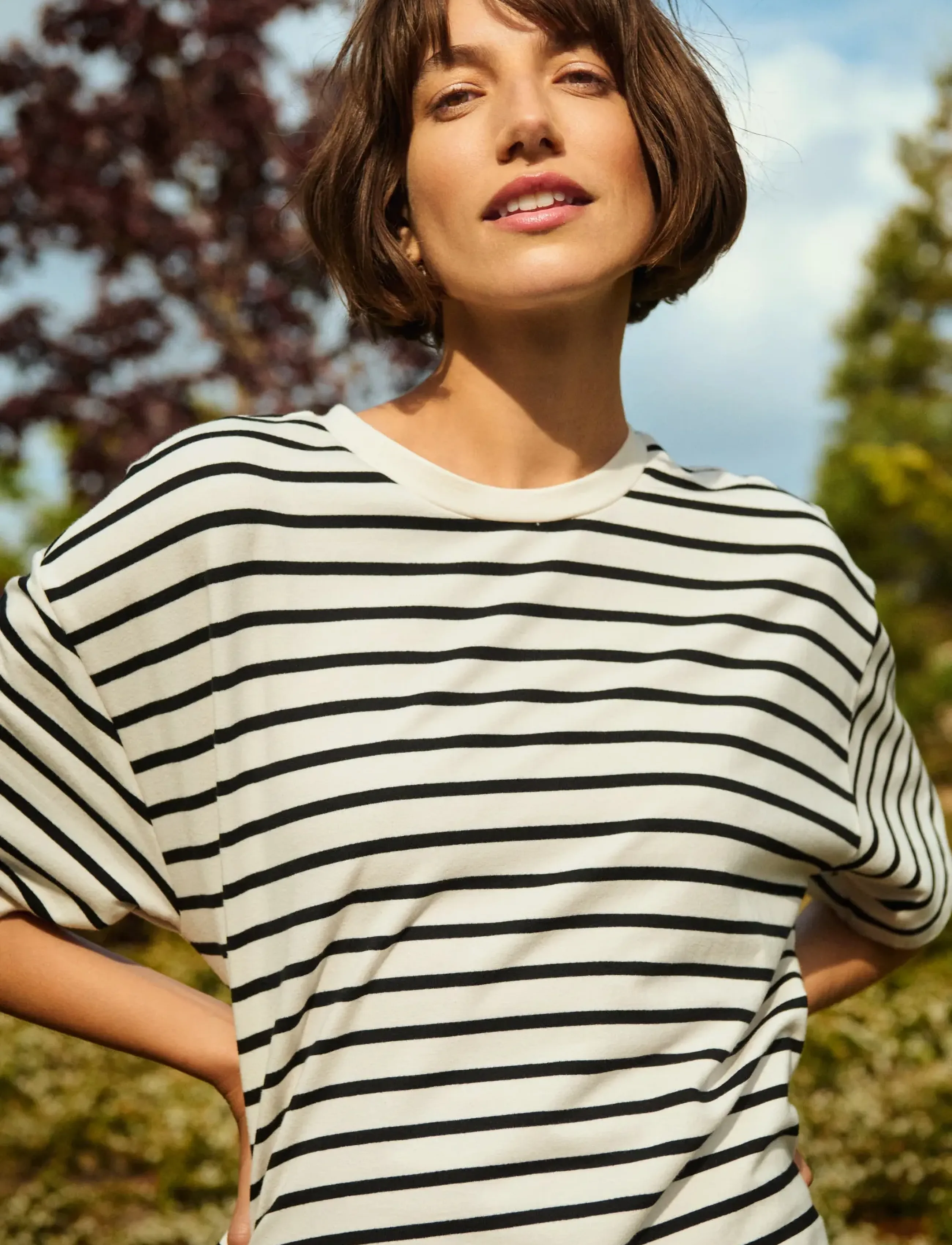 Part Two TiraPW DR - Modern femininity - BLACK STRIPE / black