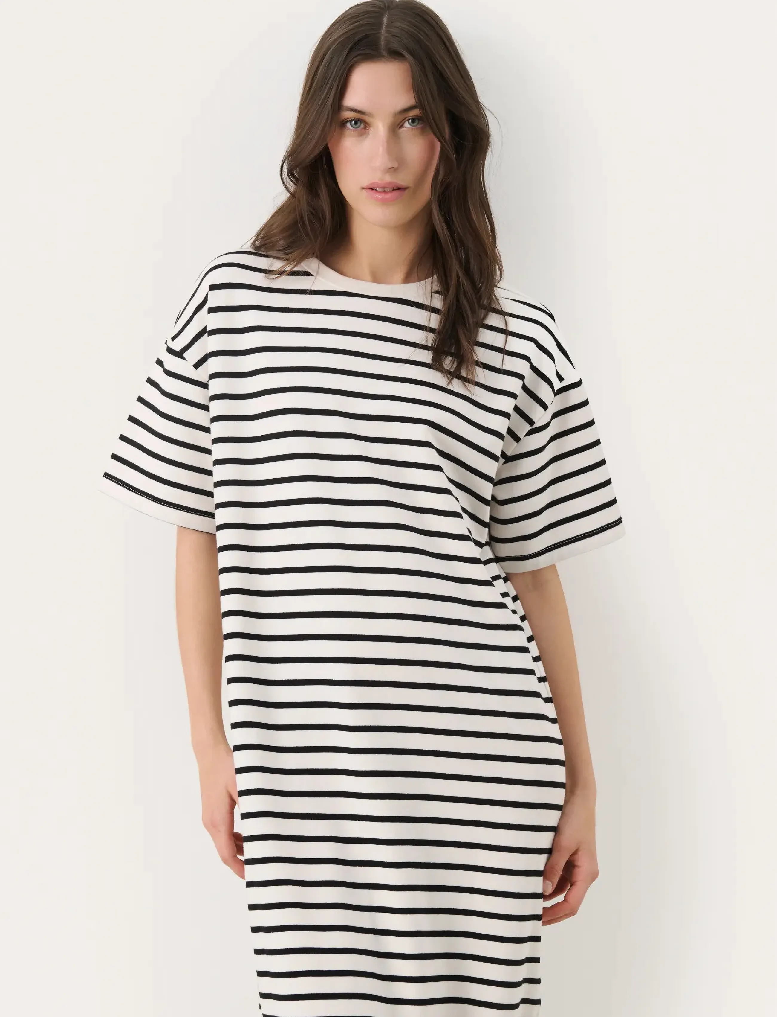 Part Two TiraPW DR - Klänningar - BLACK STRIPE / black