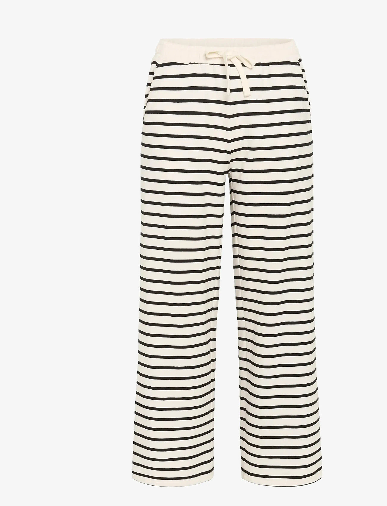 Part Two - TyraPW PA - bukser med lige ben - black stripe - 0