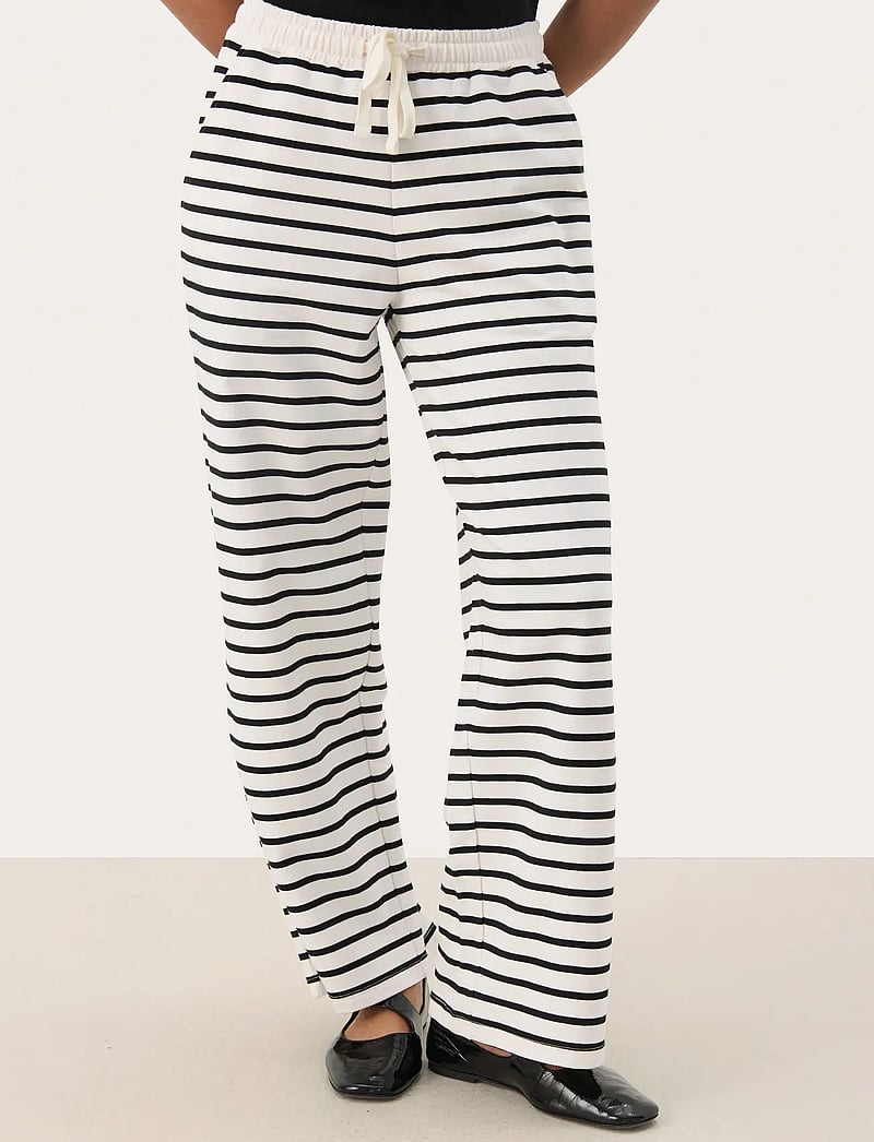 Part Two - TyraPW PA - raka byxor - black stripe - 0