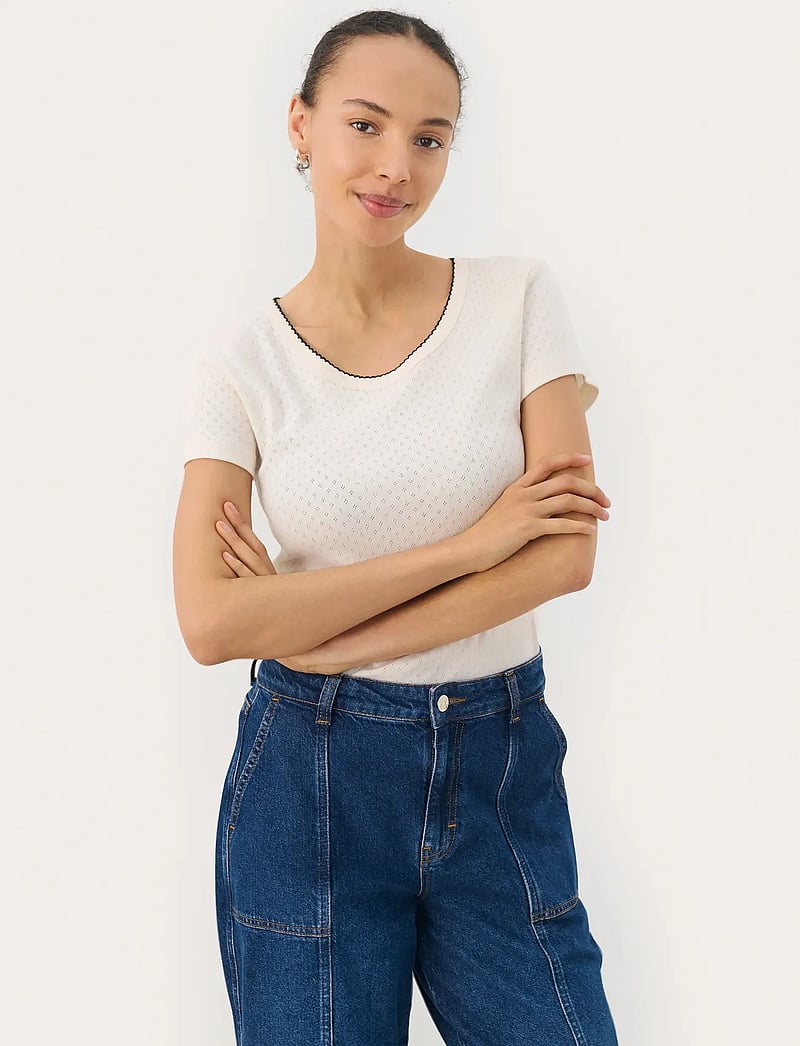 Part Two - TullePW TS - t-shirts - eggnog - 0