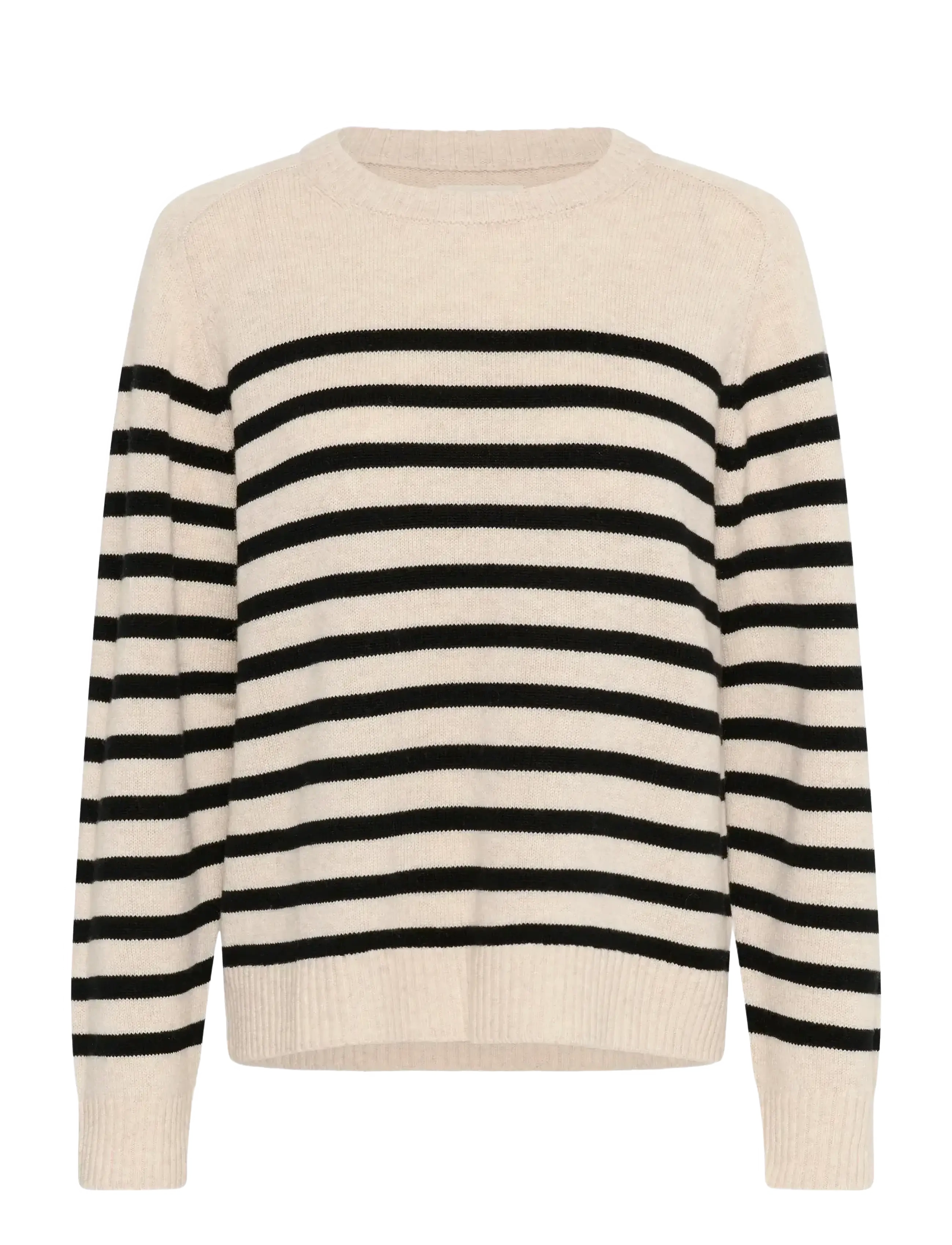Part Two NiakaPW PU - Cashmere - BLACK STRIPE / beige