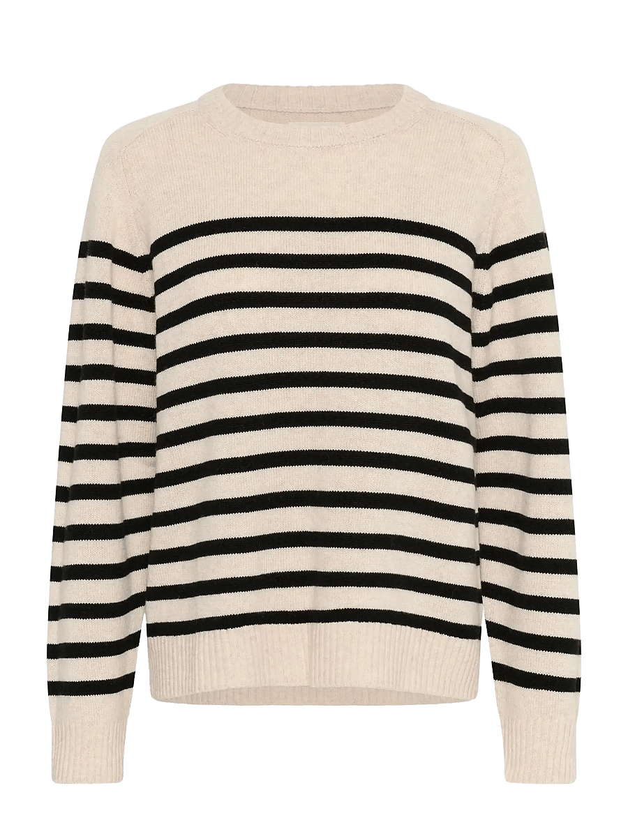 Part Two - NiakaPW PU - stickade tröjor - black stripe - 1