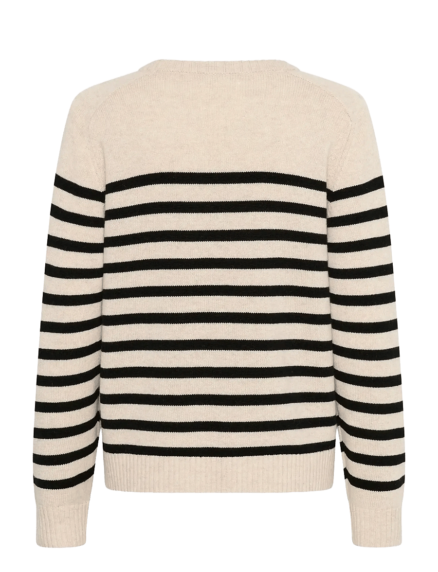 Part Two - NiakaPW PU - stickade tröjor - black stripe - 2