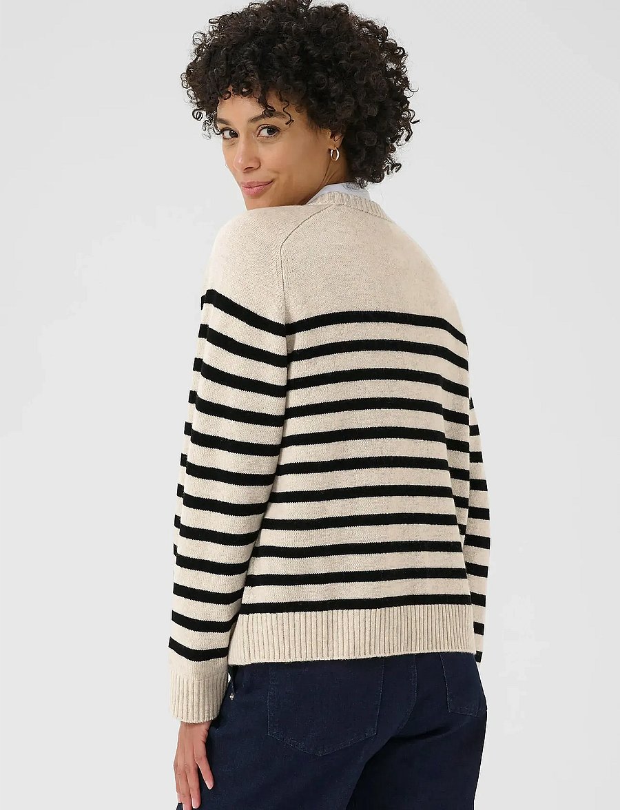 Part Two - NiakaPW PU - stickade tröjor - black stripe - 3