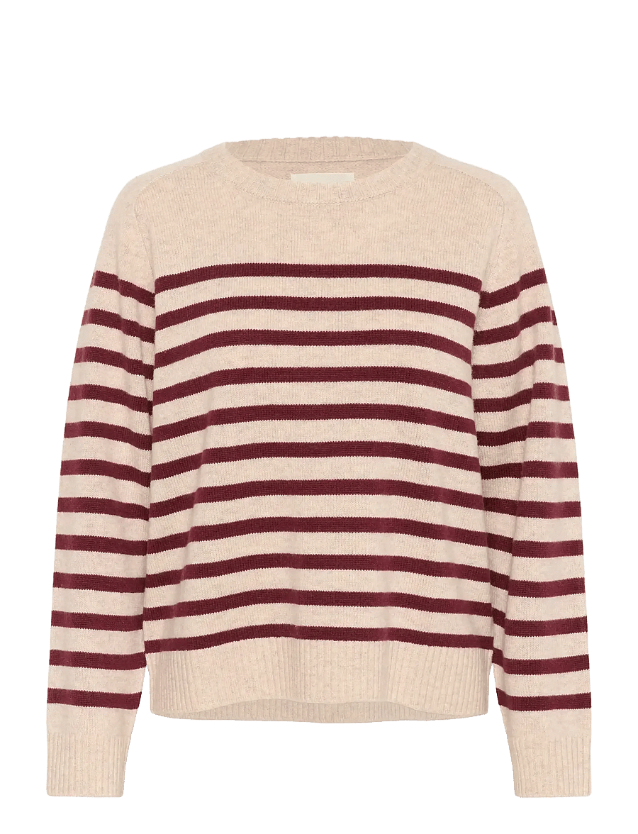 Part Two - NiakaPW PU - kampsunid - tawny port stripe - 1