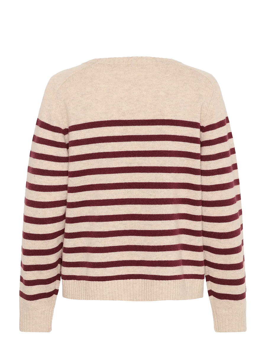 Part Two - NiakaPW PU - kampsunid - tawny port stripe - 2