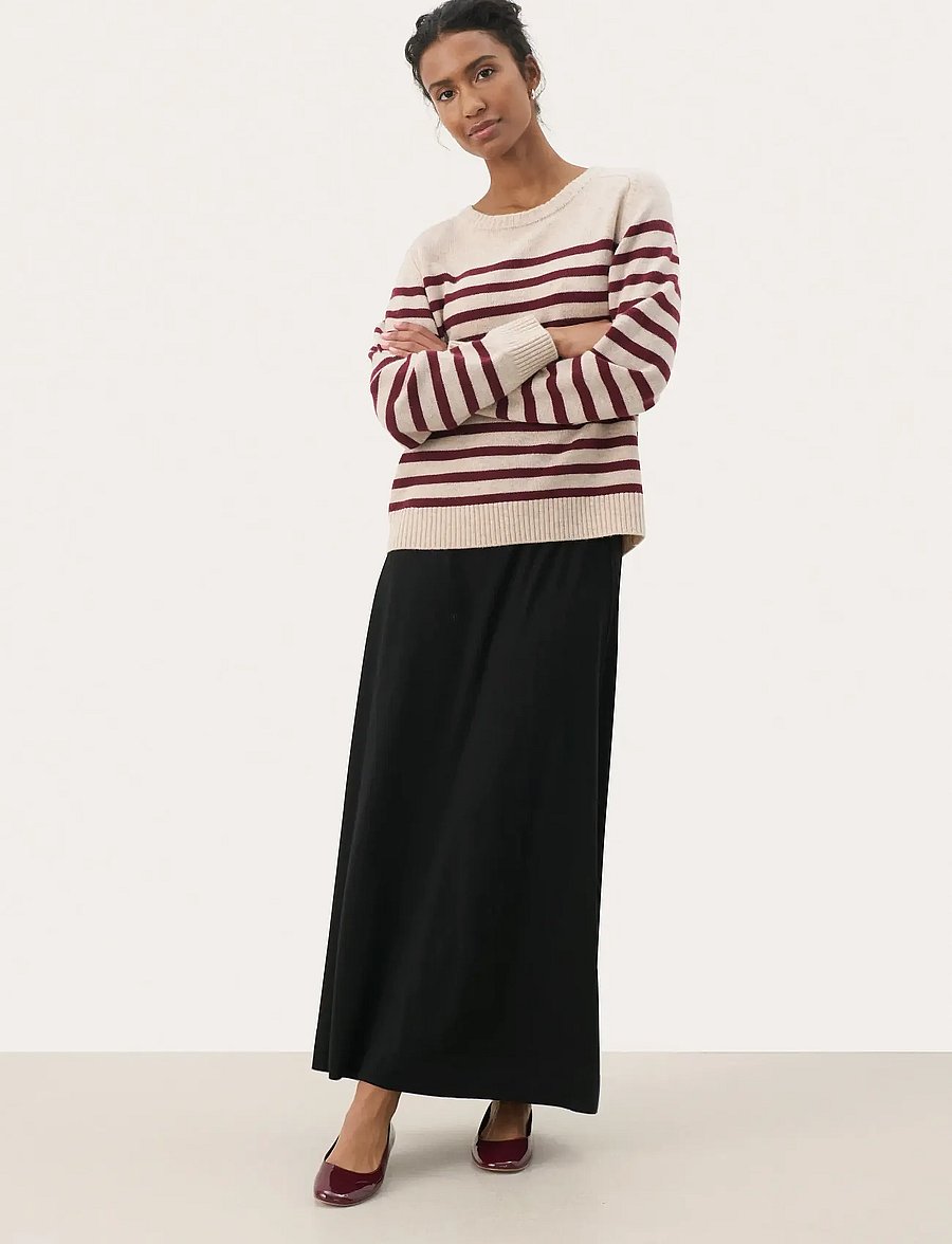Part Two - NiakaPW PU - kampsunid - tawny port stripe - 3