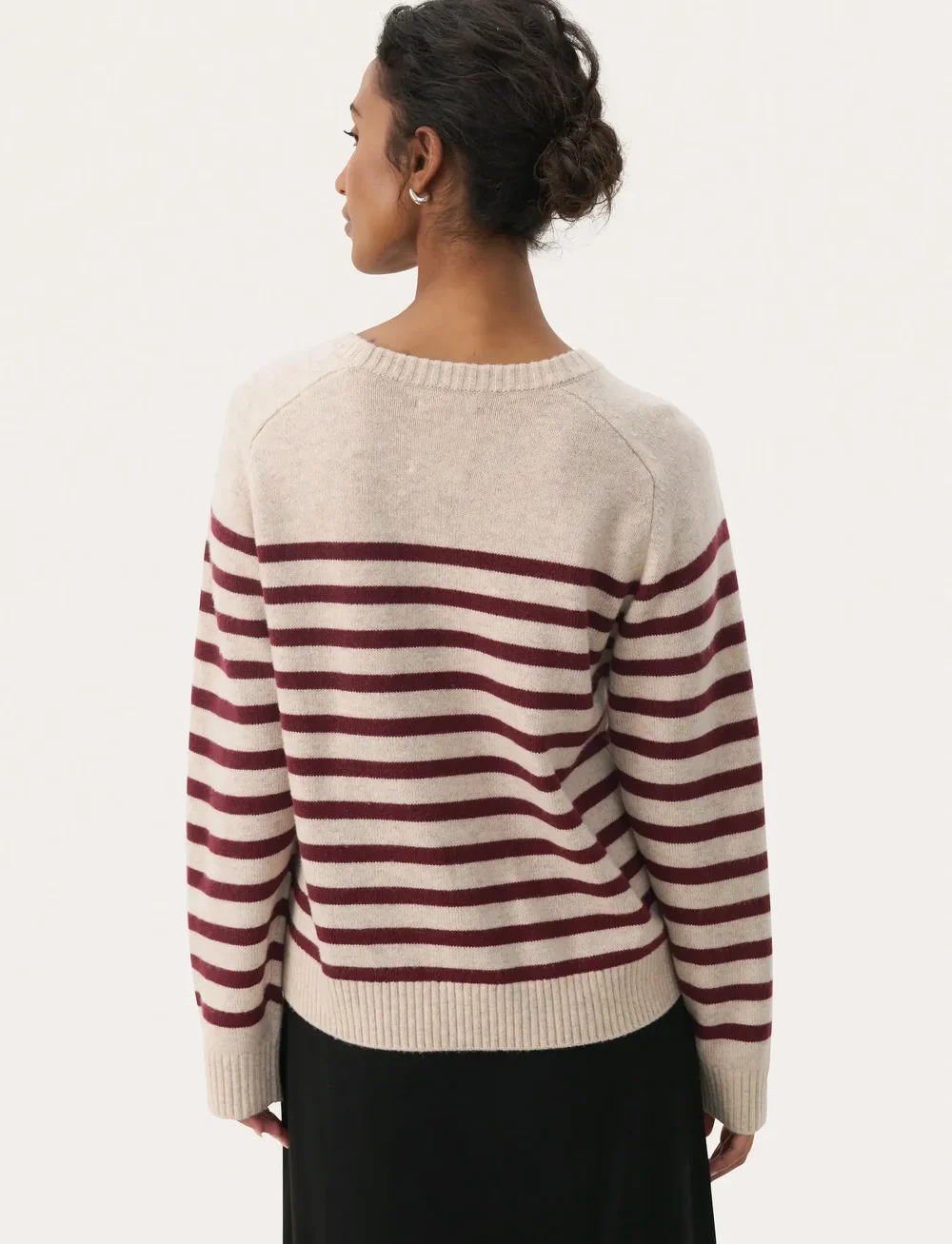 Part Two - NiakaPW PU - striktrøjer - tawny port stripe - 5