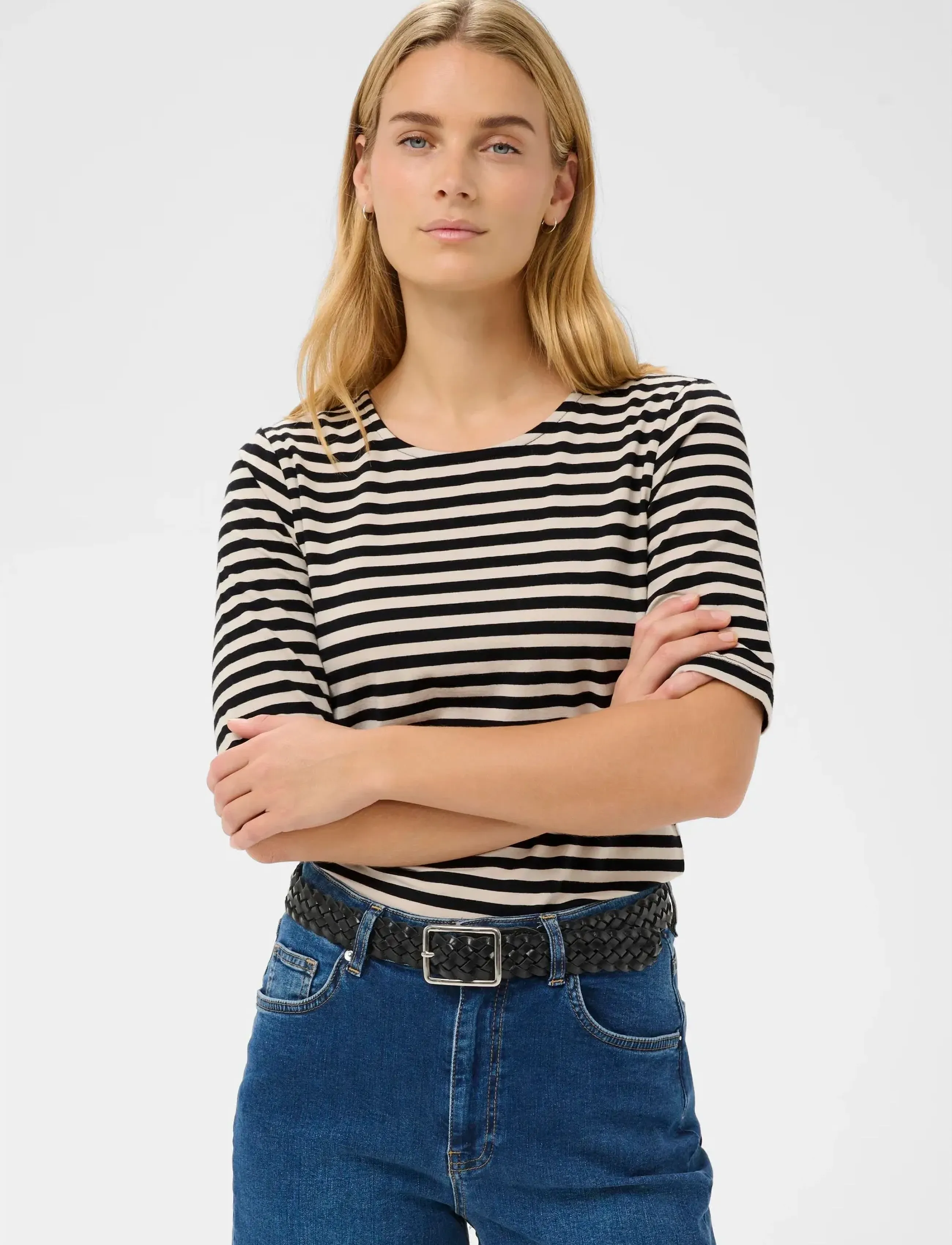 Part Two NemiPW TS - T-shirts & Tops - BLACK STRIPE / black