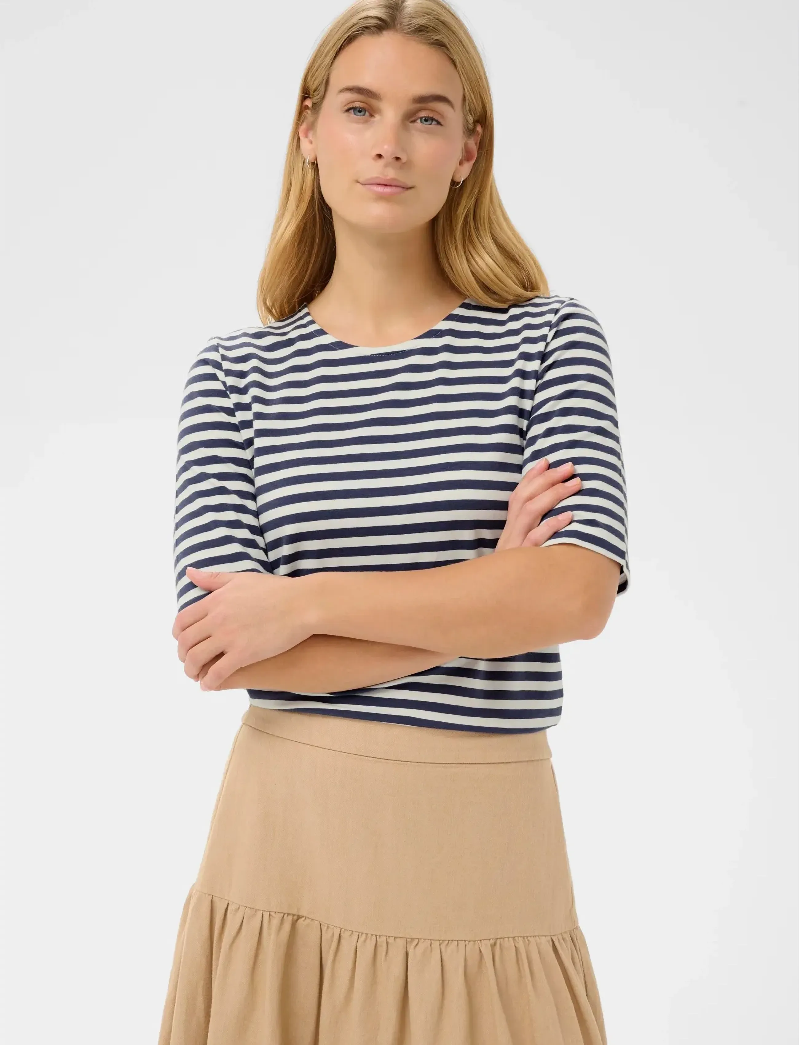 Part Two NemiPW TS - T-shirts & Tops - BLUE STRIPE / navy