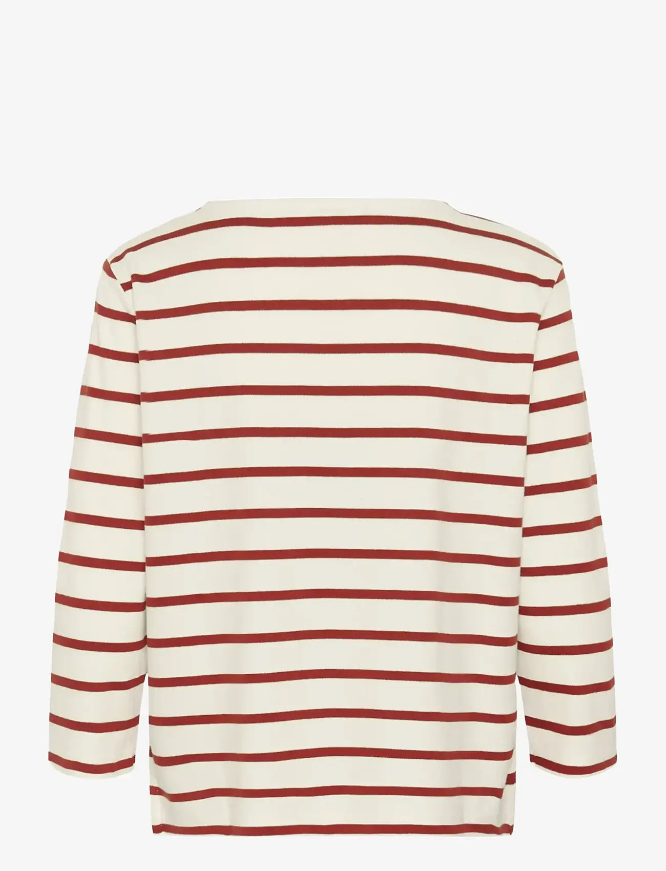 Part Two - NelaPW TS - langærmede toppe - eggnog/roasted russet stripe - 2