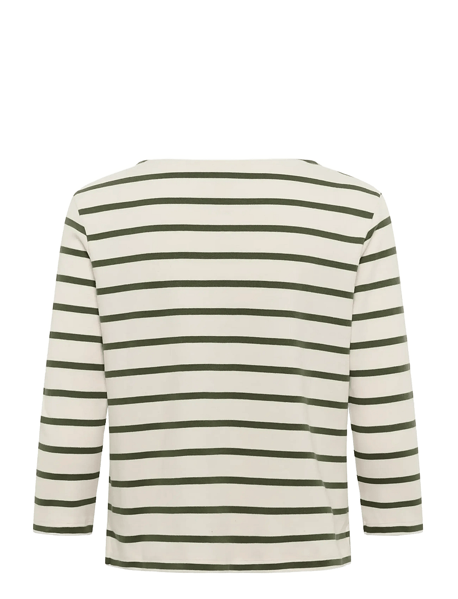 Part Two - NelaPW Tshirt - langærmede toppe - beetle stripe - 1