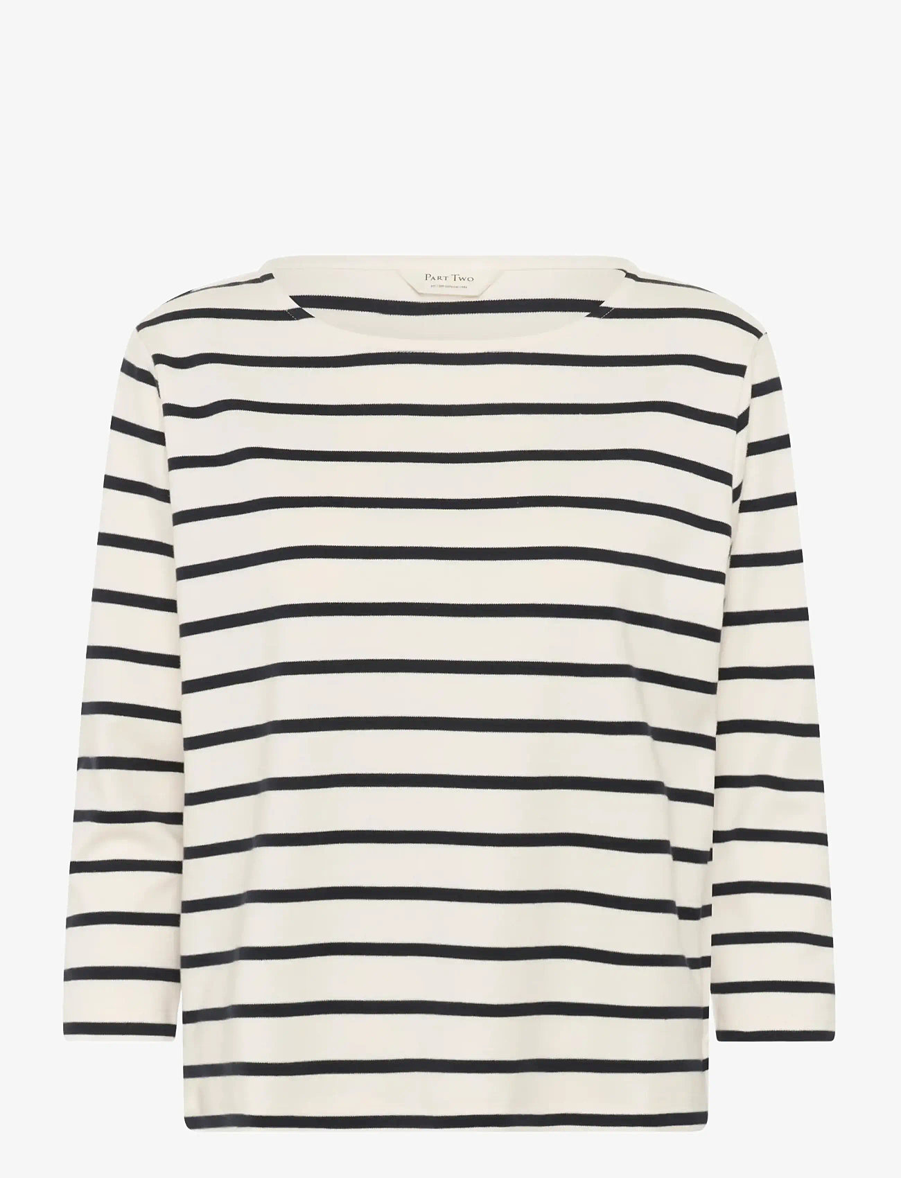 Part Two - NelaPW TS - langärmlige tops - dark navy stripe - 1