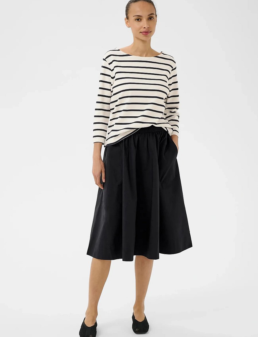 Part Two - NelaPW TS - pikkade varrukatega topid - dark navy stripe - 3