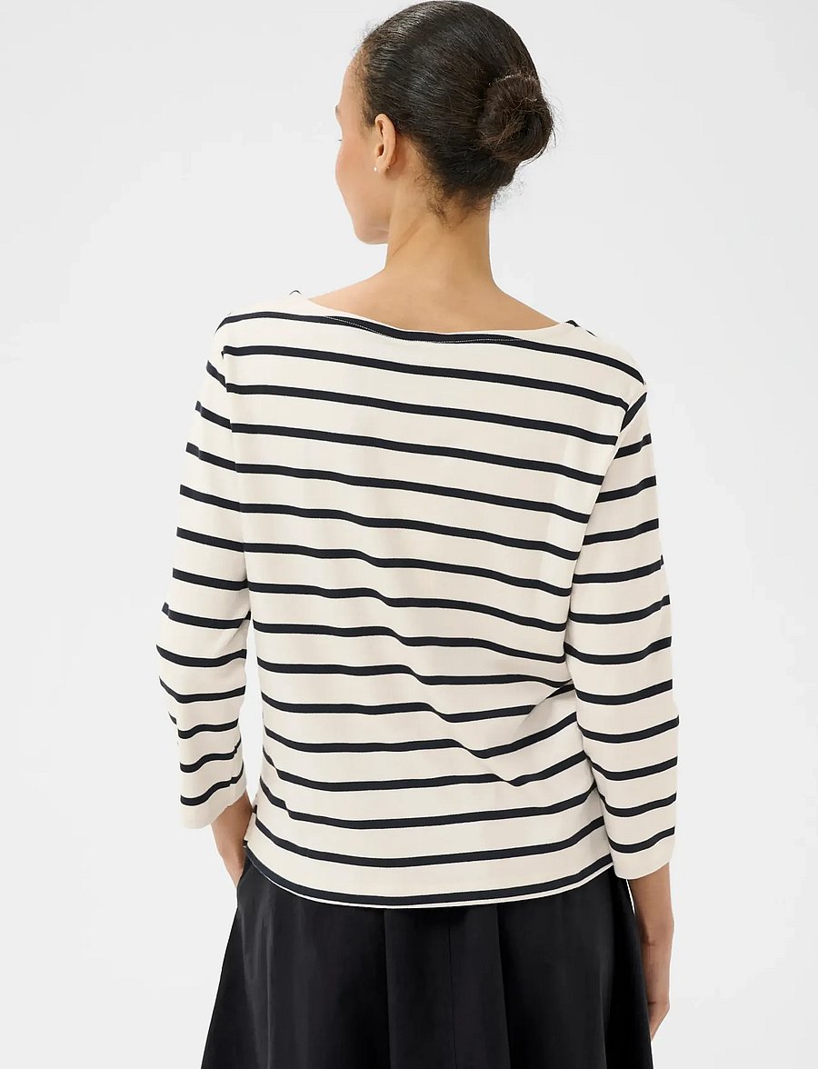 Part Two - NelaPW TS - pikkade varrukatega topid - dark navy stripe - 4