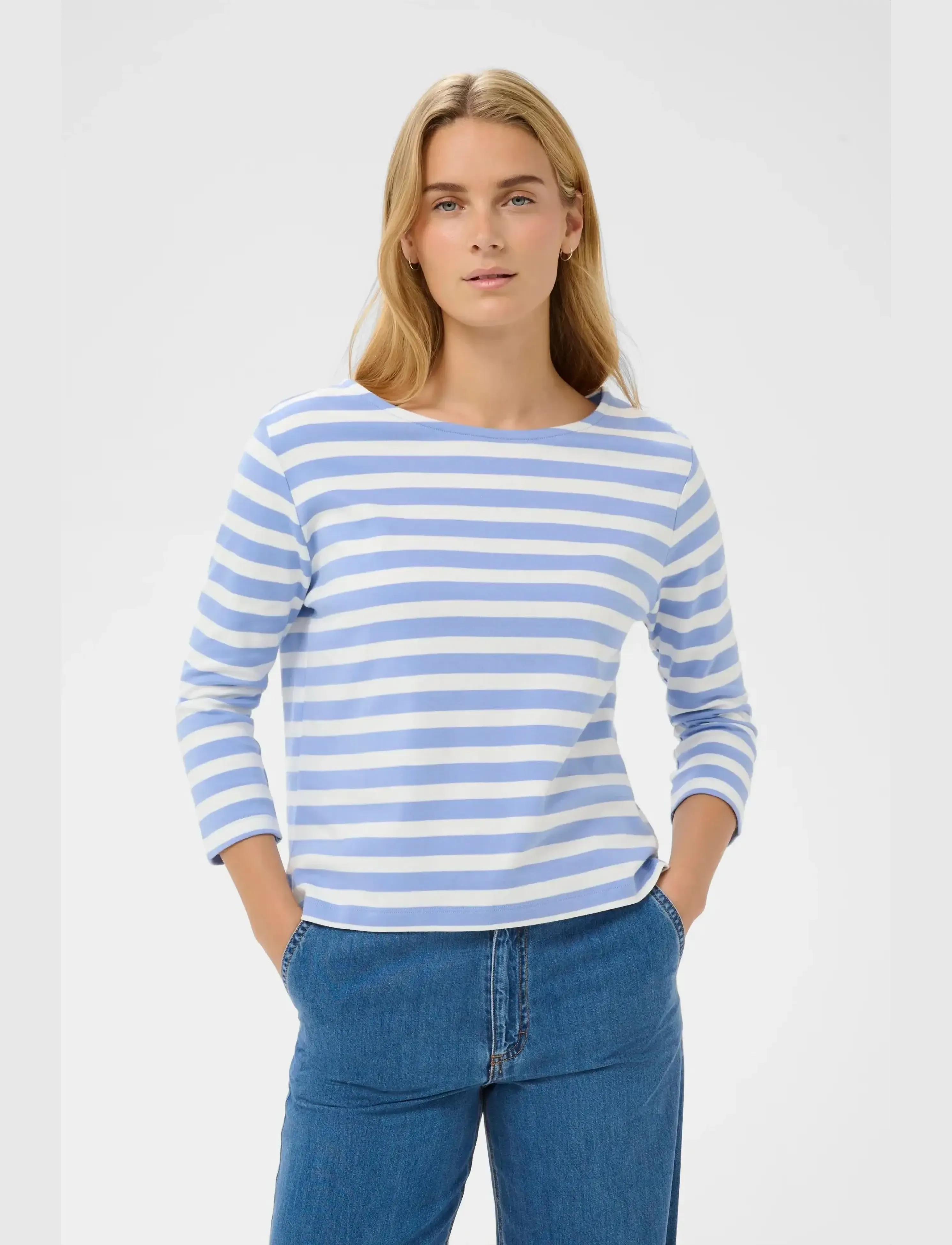 Part Two NelaPW TS - Part Two - HYDRANGEA STRIPE / blue