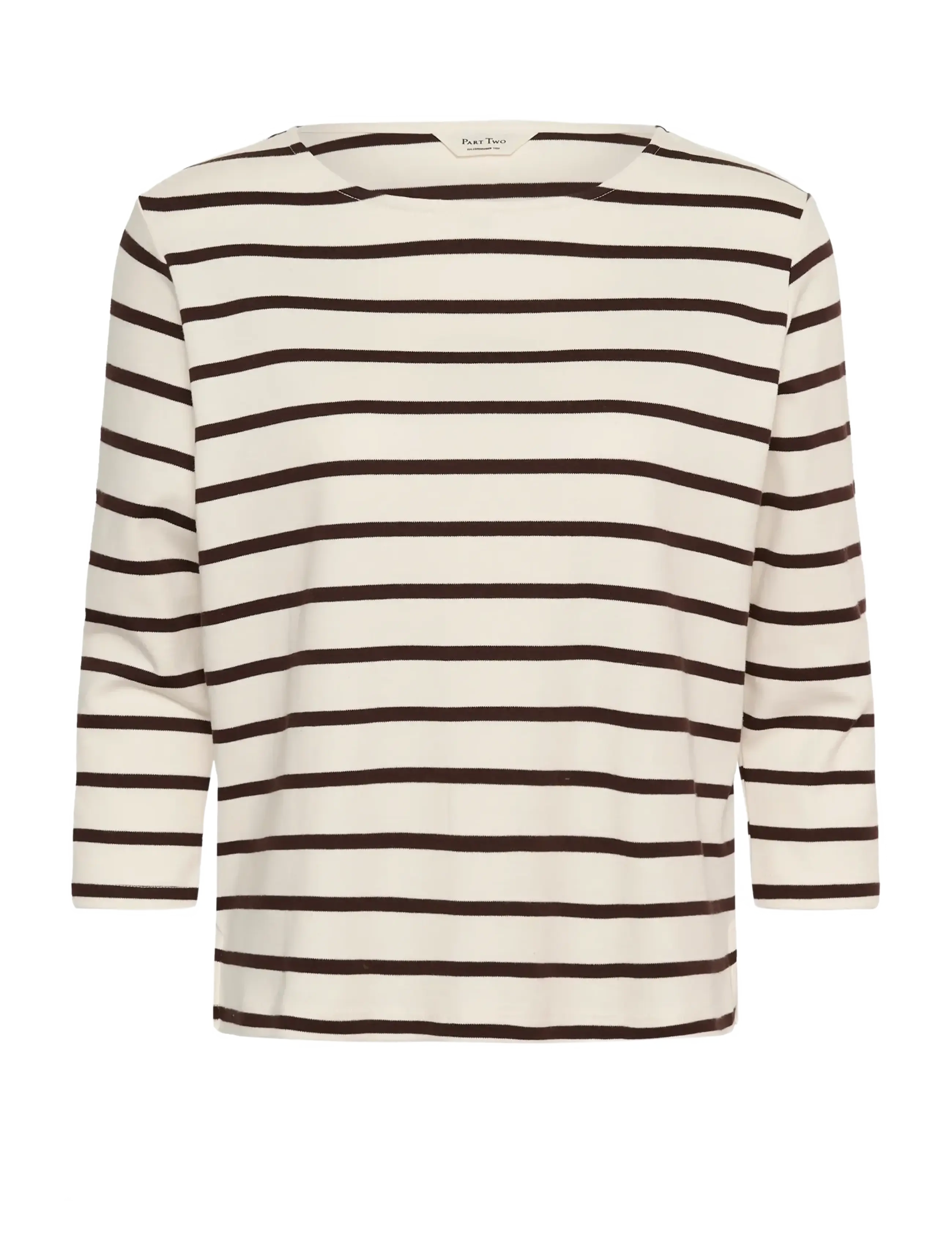 Part Two NelaPW Tshirt - Tøj - MOLE STRIPE / cream