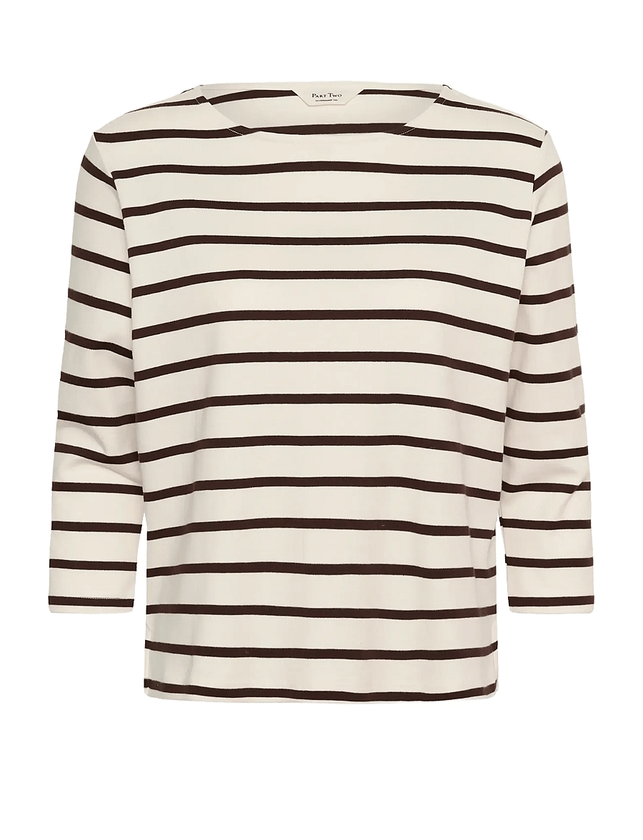 Part Two - NelaPW TS - långärmade toppar - mole stripe - 1