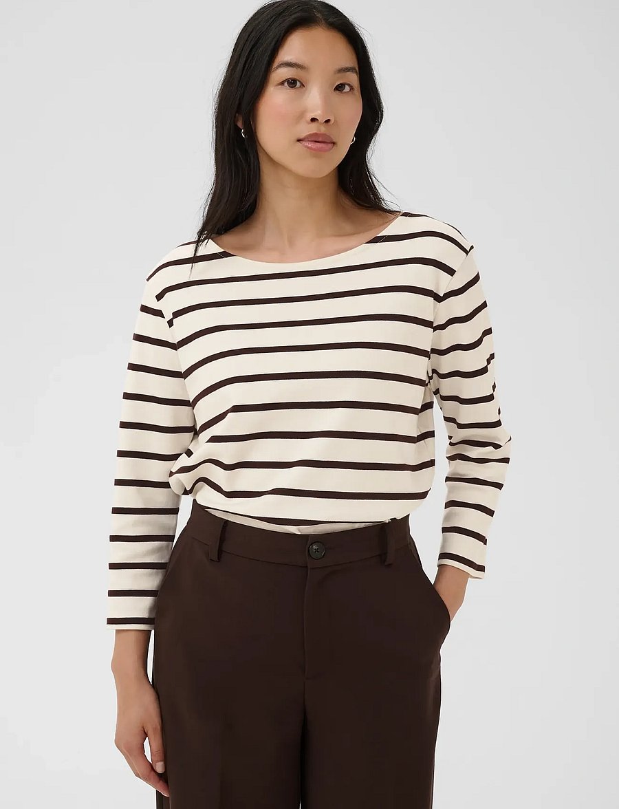 Part Two - NelaPW TS - långärmade toppar - mole stripe - 0
