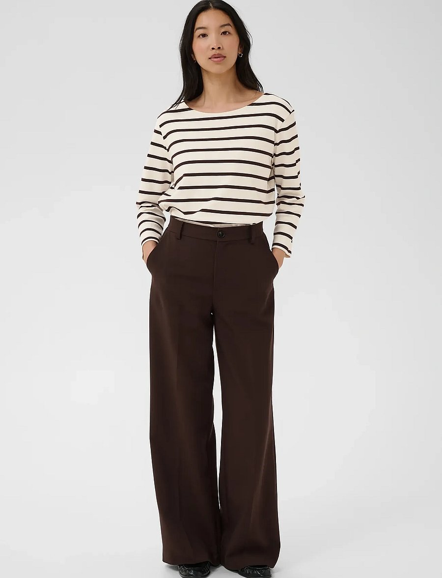 Part Two - NelaPW TS - långärmade toppar - mole stripe - 3
