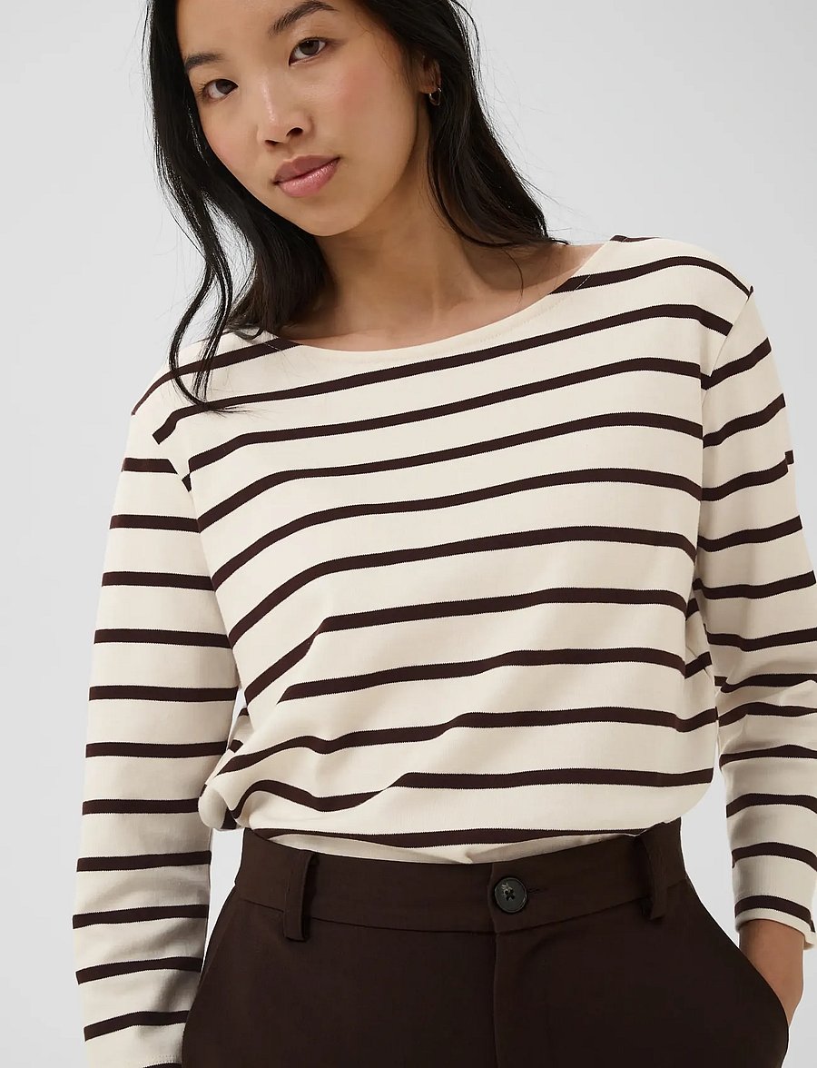 Part Two - NelaPW TS - långärmade toppar - mole stripe - 5