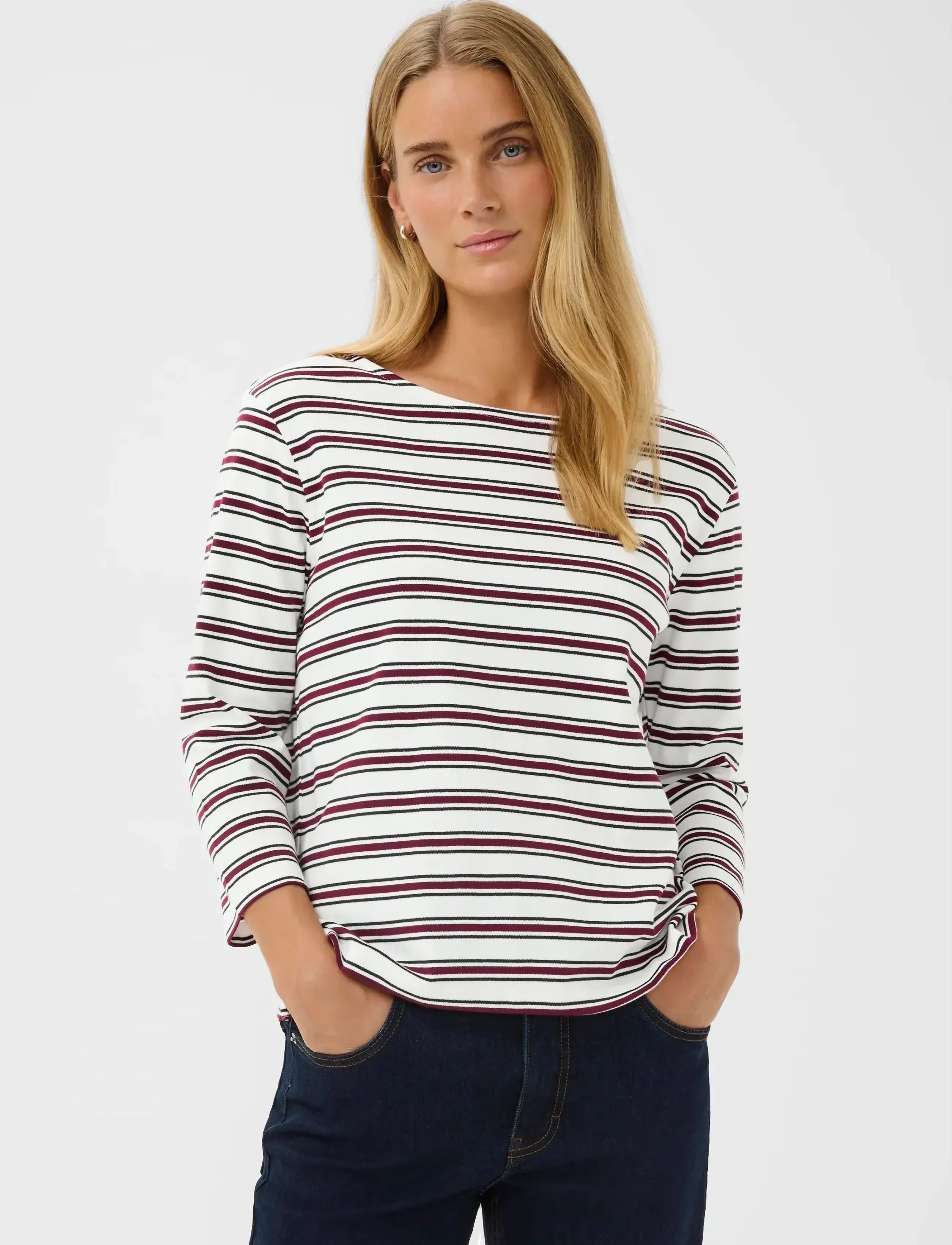 Part Two NelaPW TS - Long-sleeved tops - MULTI STRIPE / white