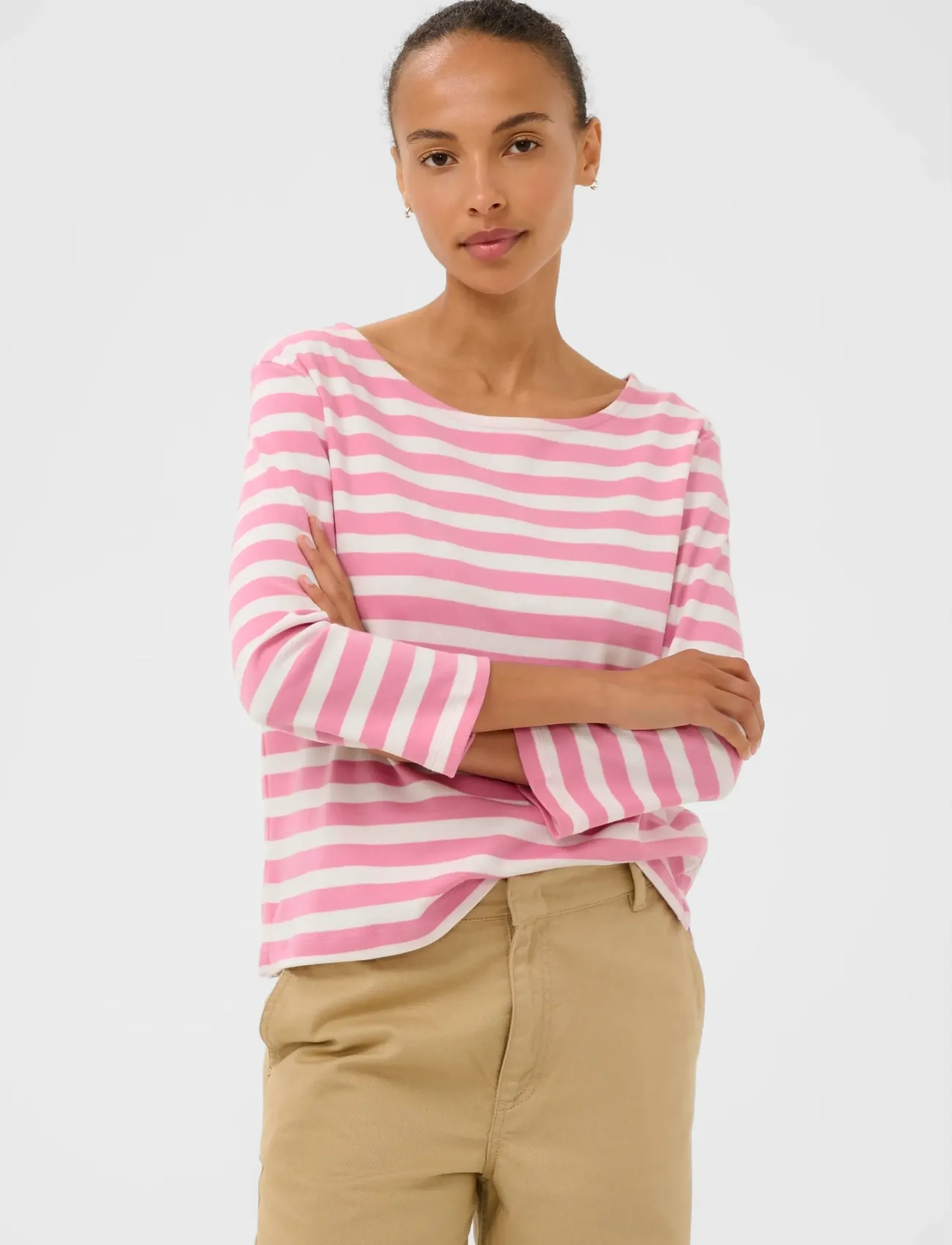 Part Two NelaPW TS - Long-sleeved tops - ORCHID SMOKE STRIPE / pink/rose